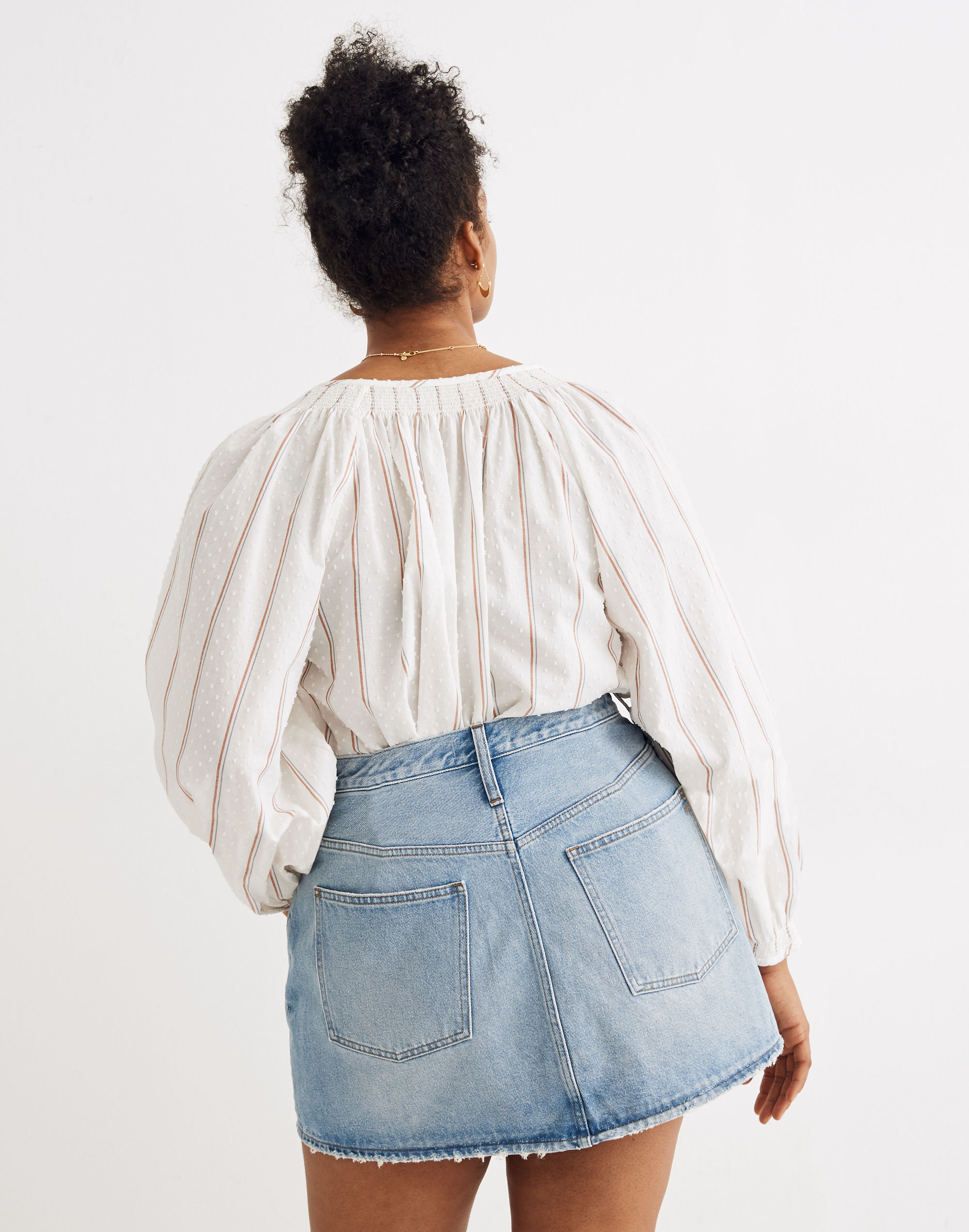 Rigid Denim Relaxed Mini Skirt in Northdale Wash