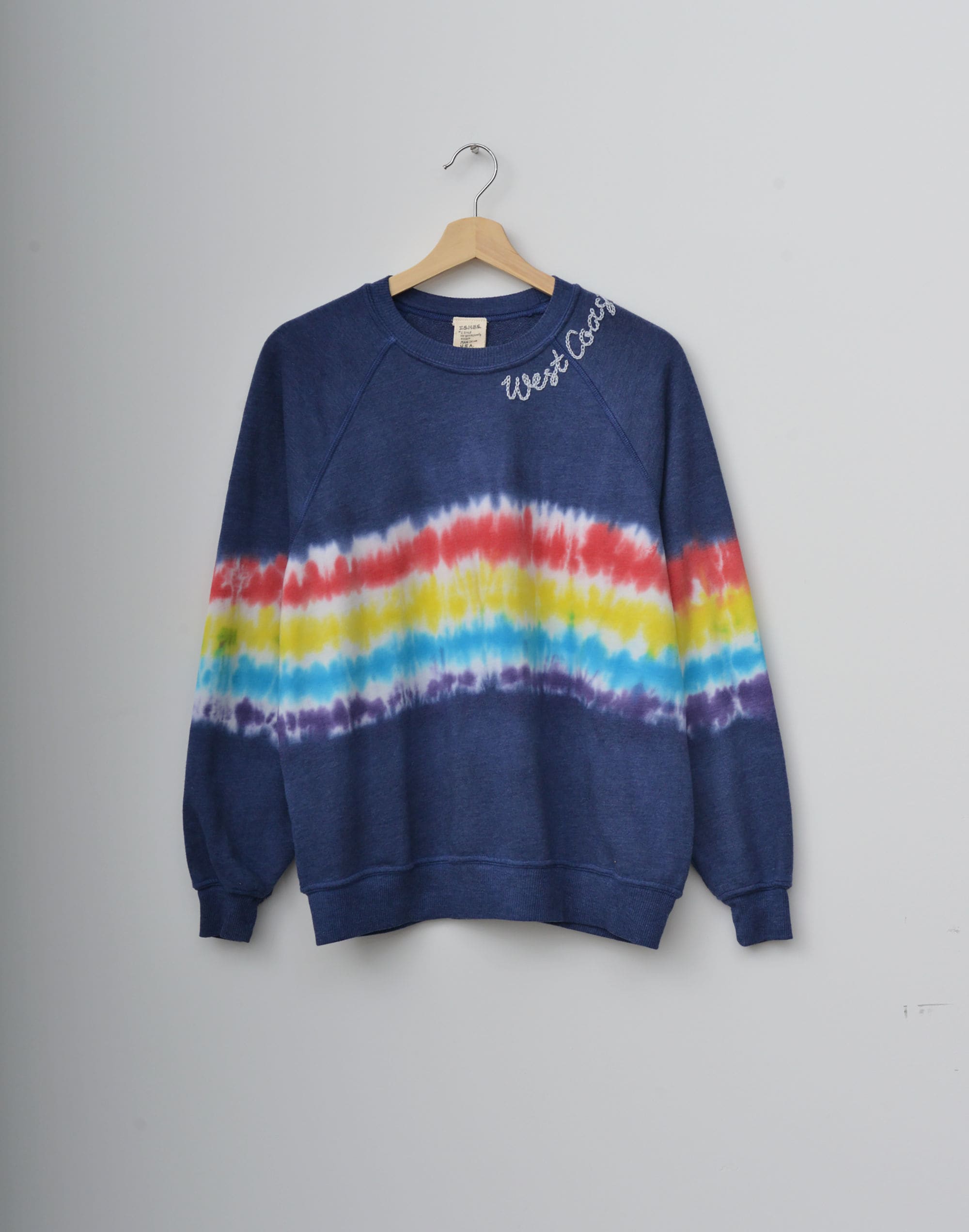 Mw 'i Stole My Boyfriend''s Shirt West Coast Embroidered Tie-dye Sweatshirt Mystery Box' In Blue