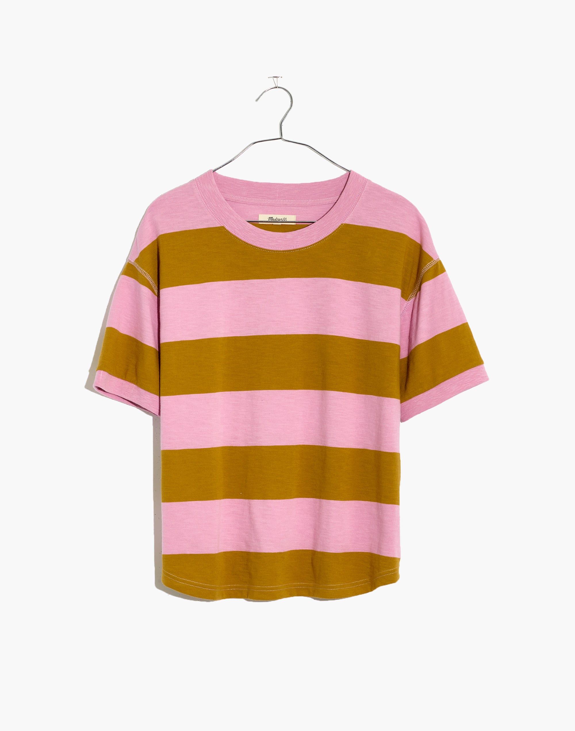 Everyday Crop Tee in Rugby Stripe