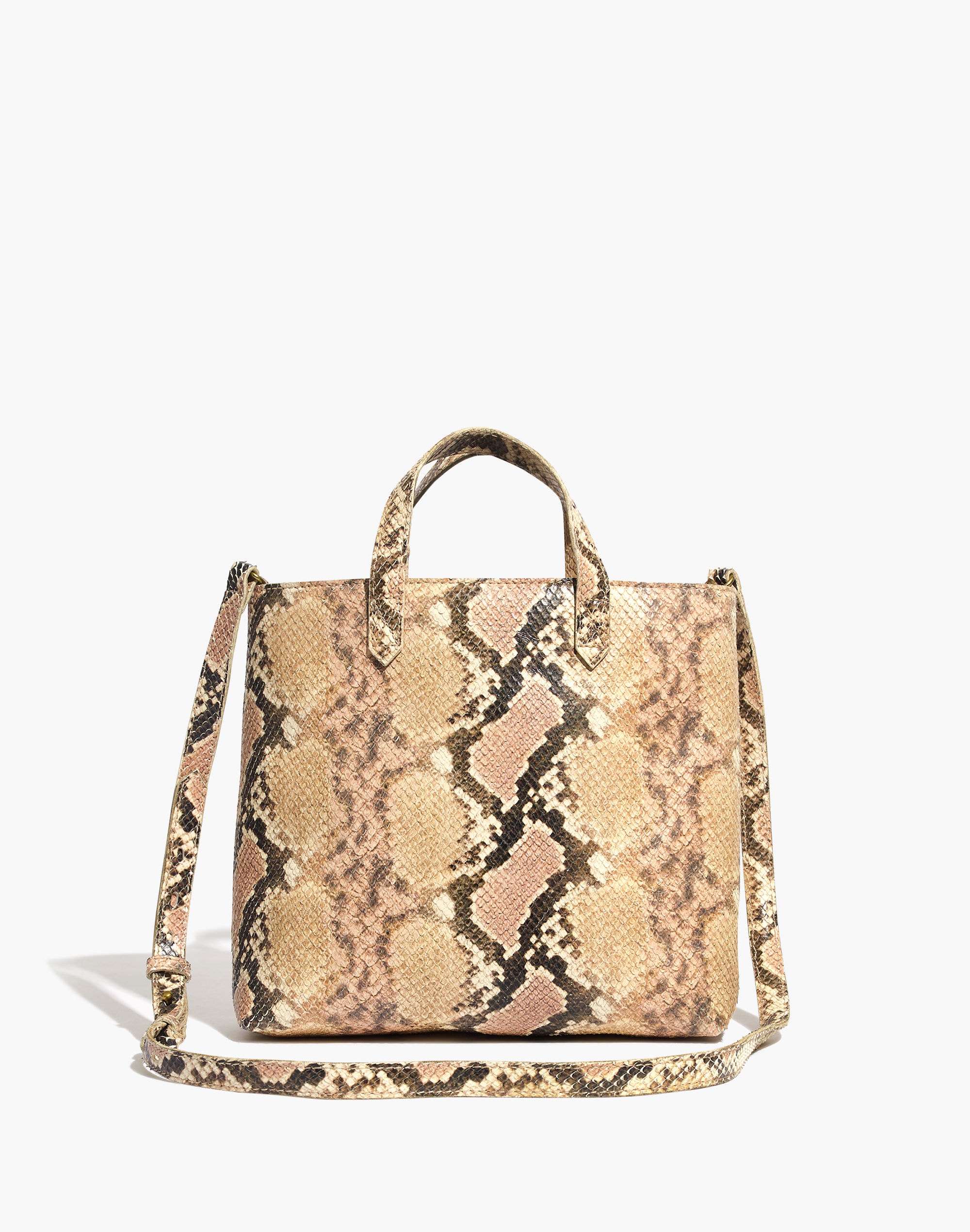 The Zip-Top Transport Crossbody: Snake Embossed Leather Edition