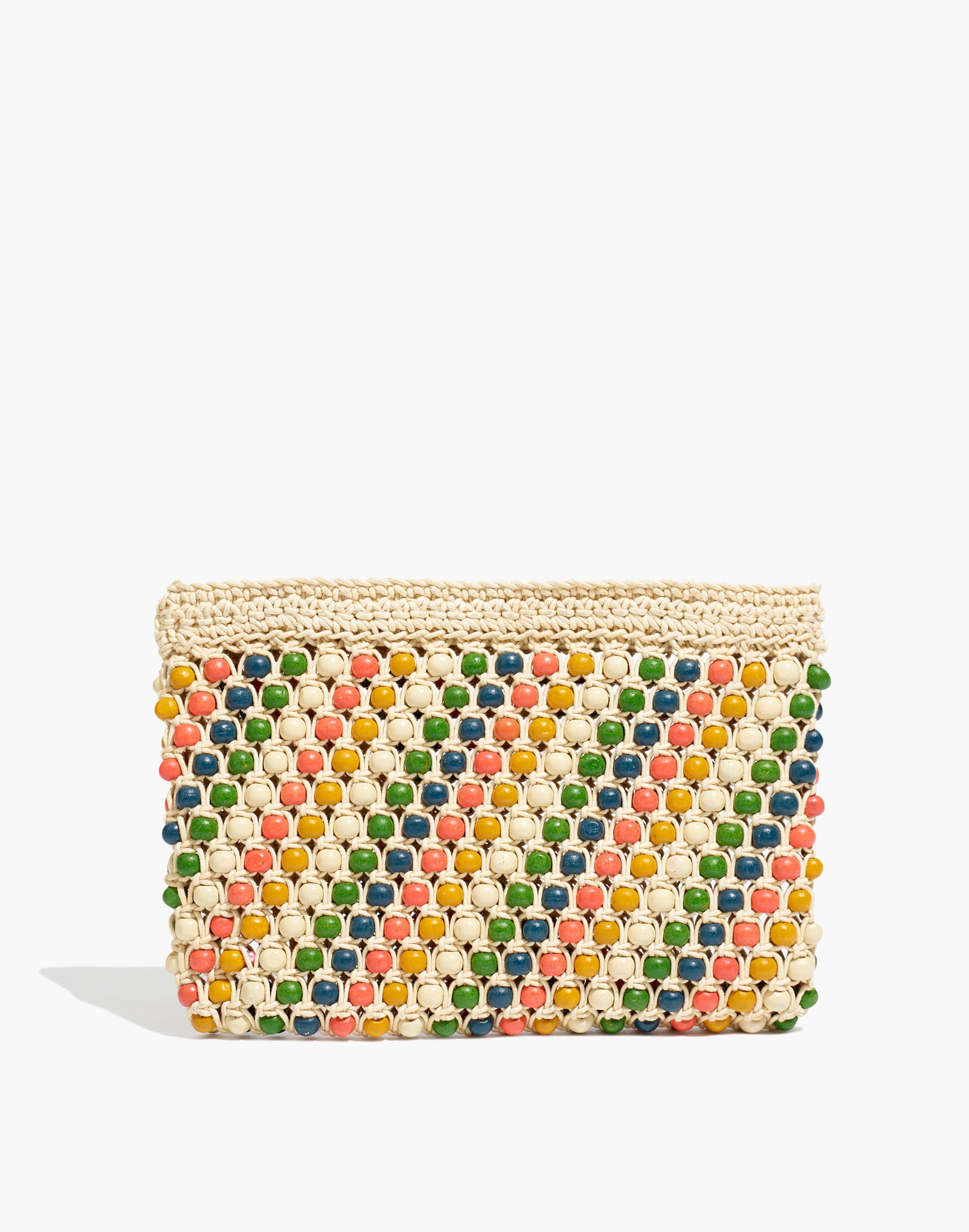 the beaded crochet pouch clutch
