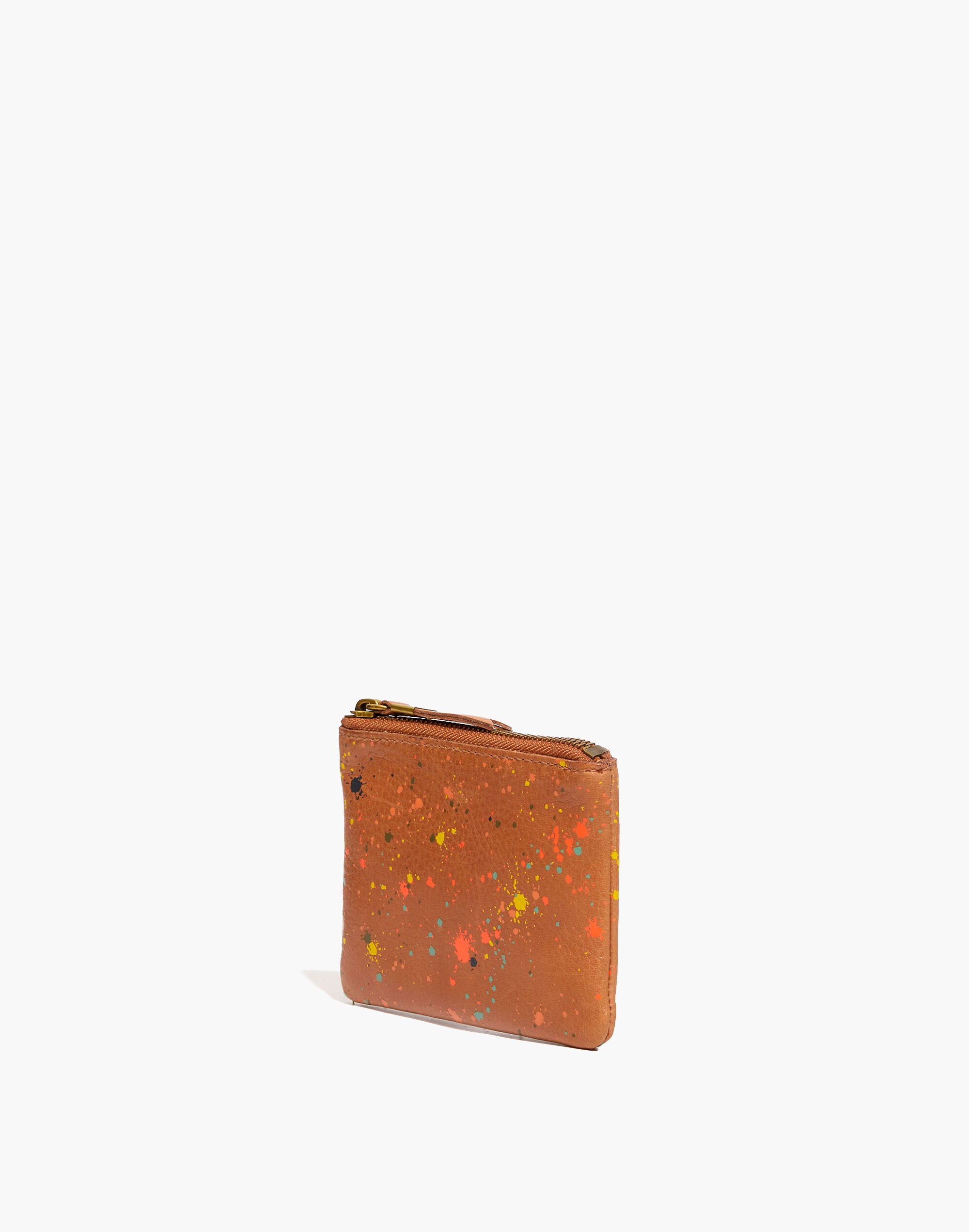 The Leather Pouch Wallet: Spatter Paint Edition