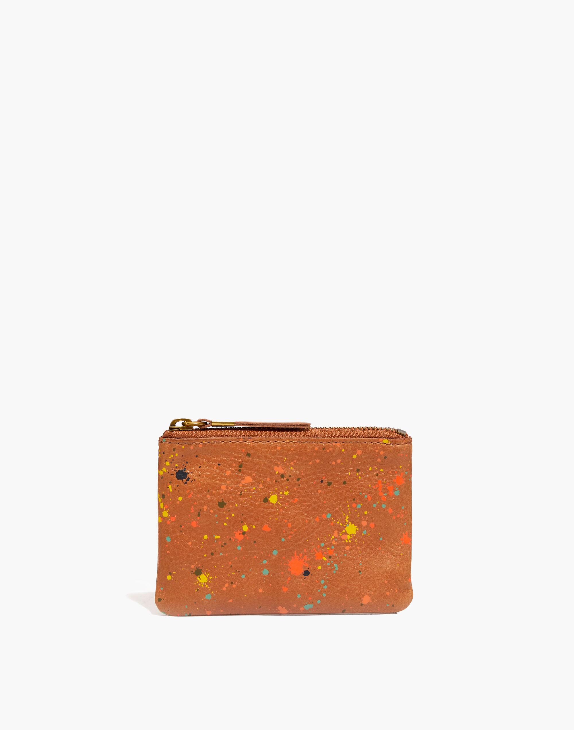 The Leather Pouch Wallet: Spatter Paint Edition