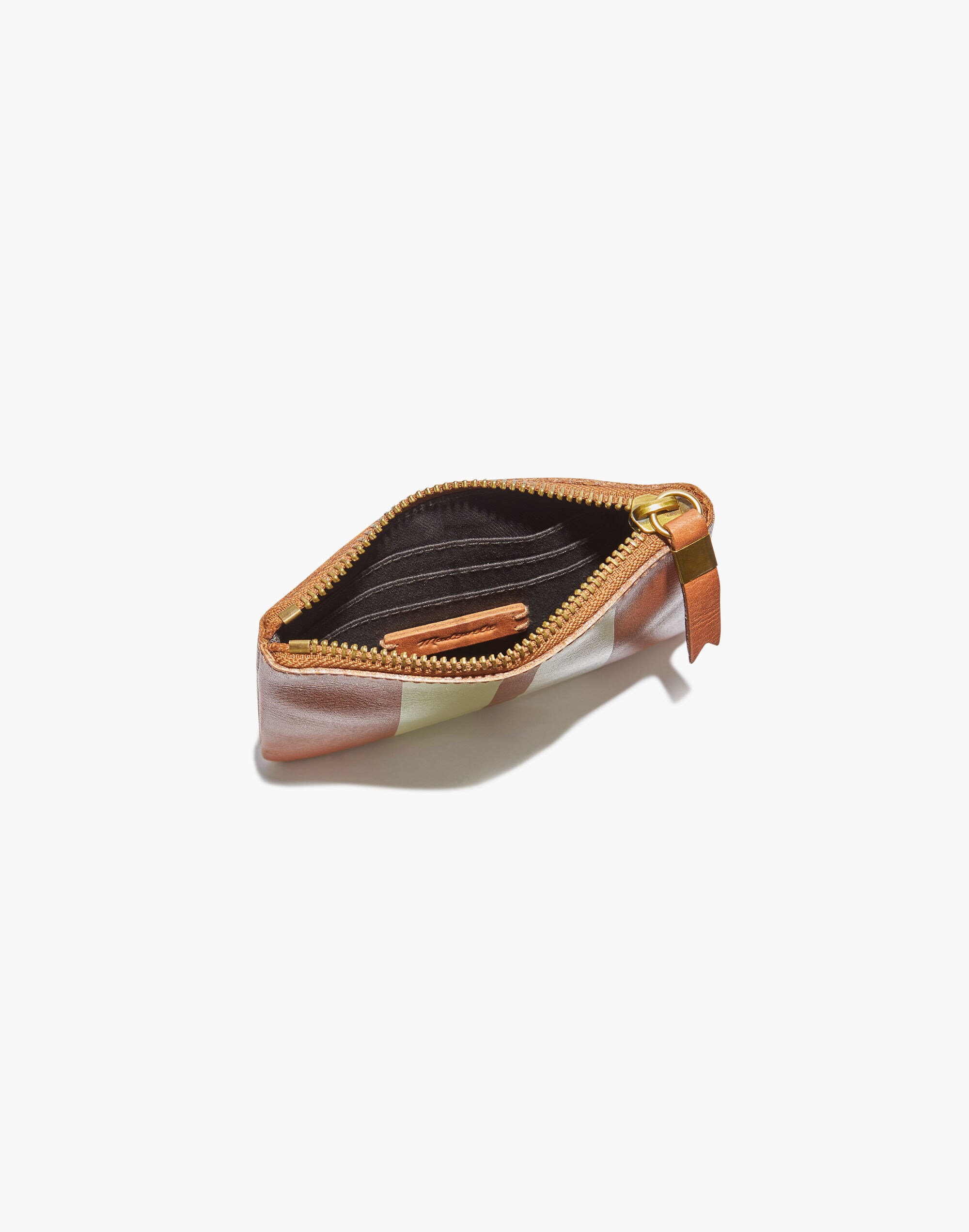 The Leather Pouch Wallet: Striped Edition