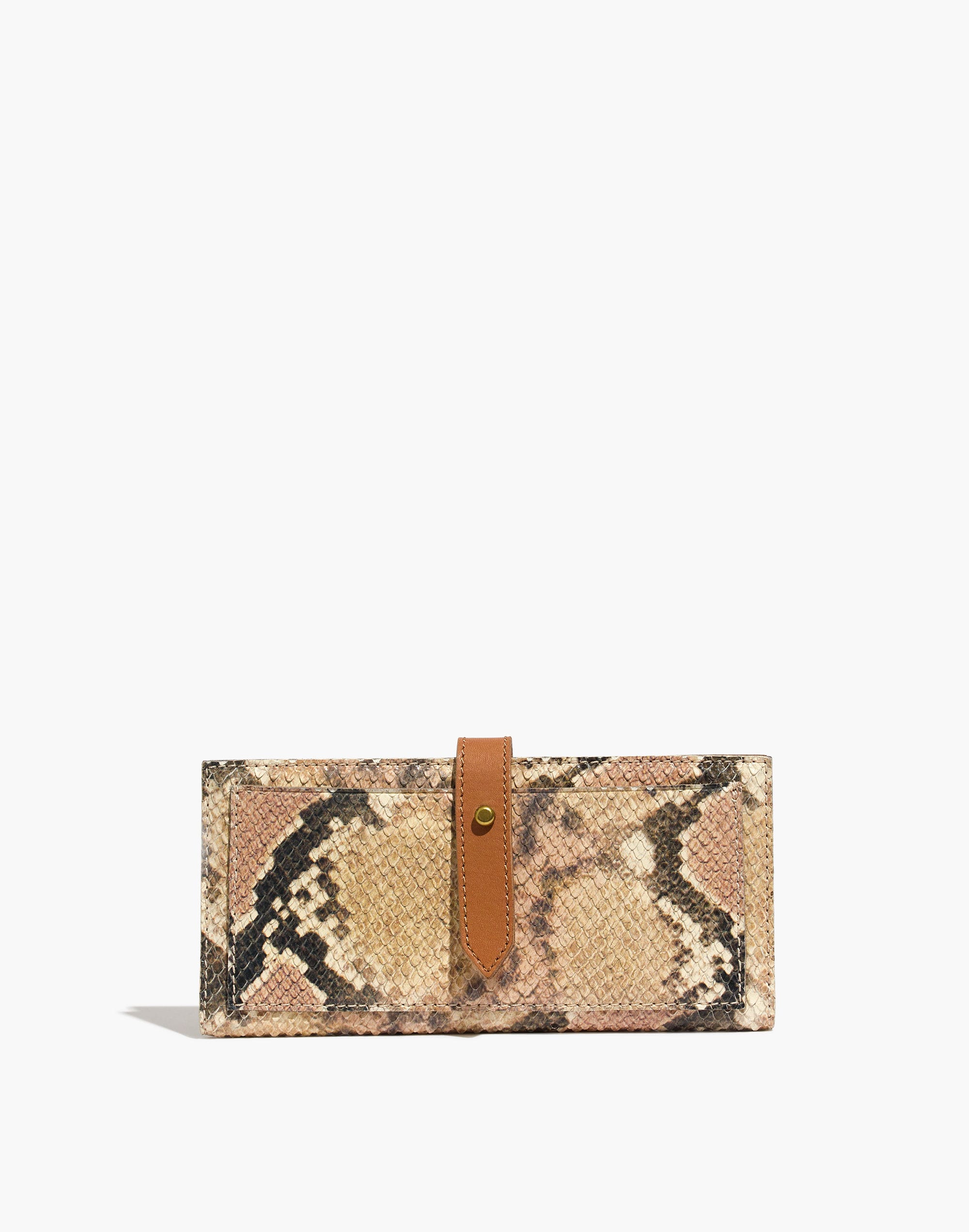 the post wallet: snake-embossed leather edition