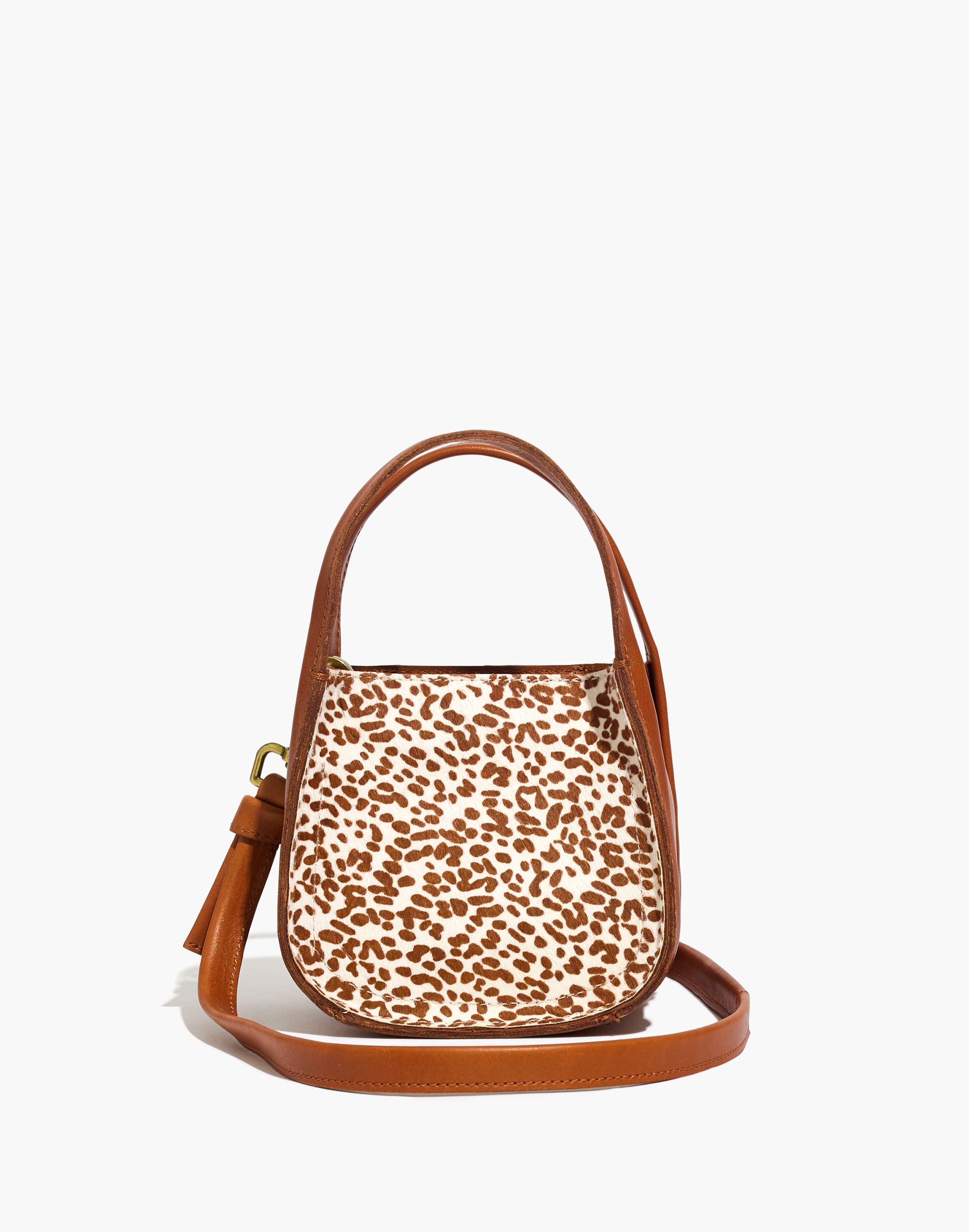 The Micro Sydney Crossbody Bag in Animal Spotted Calf Hair