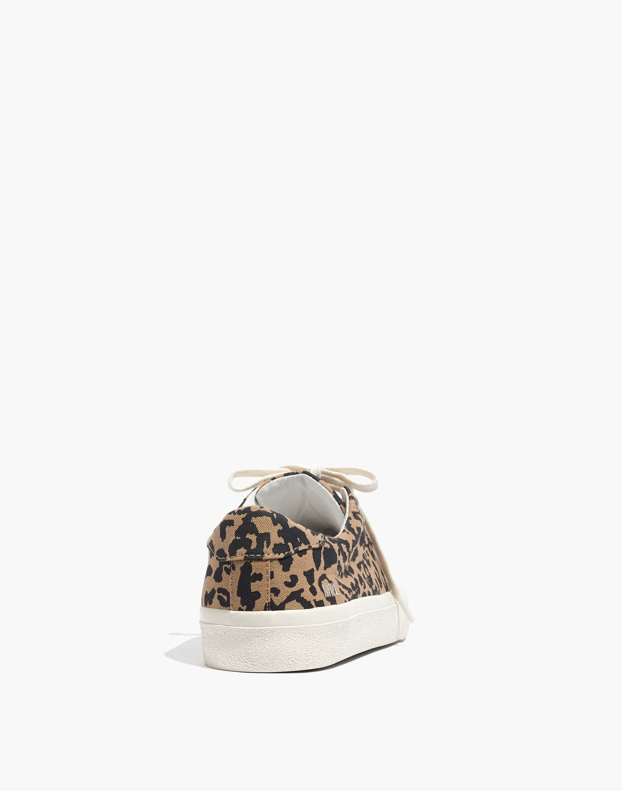 Sidewalk Low-Top Sneakers in Leopard Print Recycled Canvas