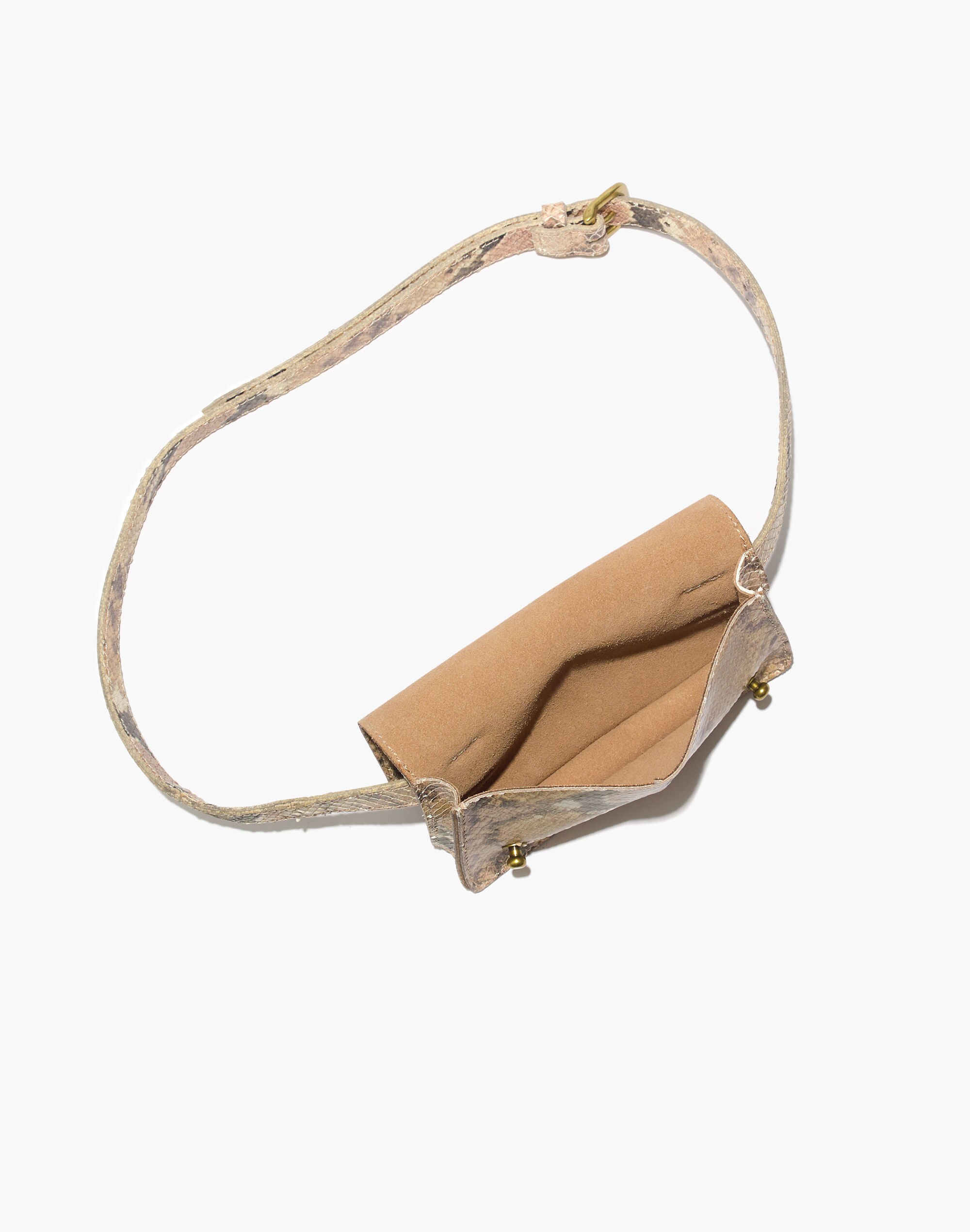 The Leather Belt Bag: Snake Embossed Edition