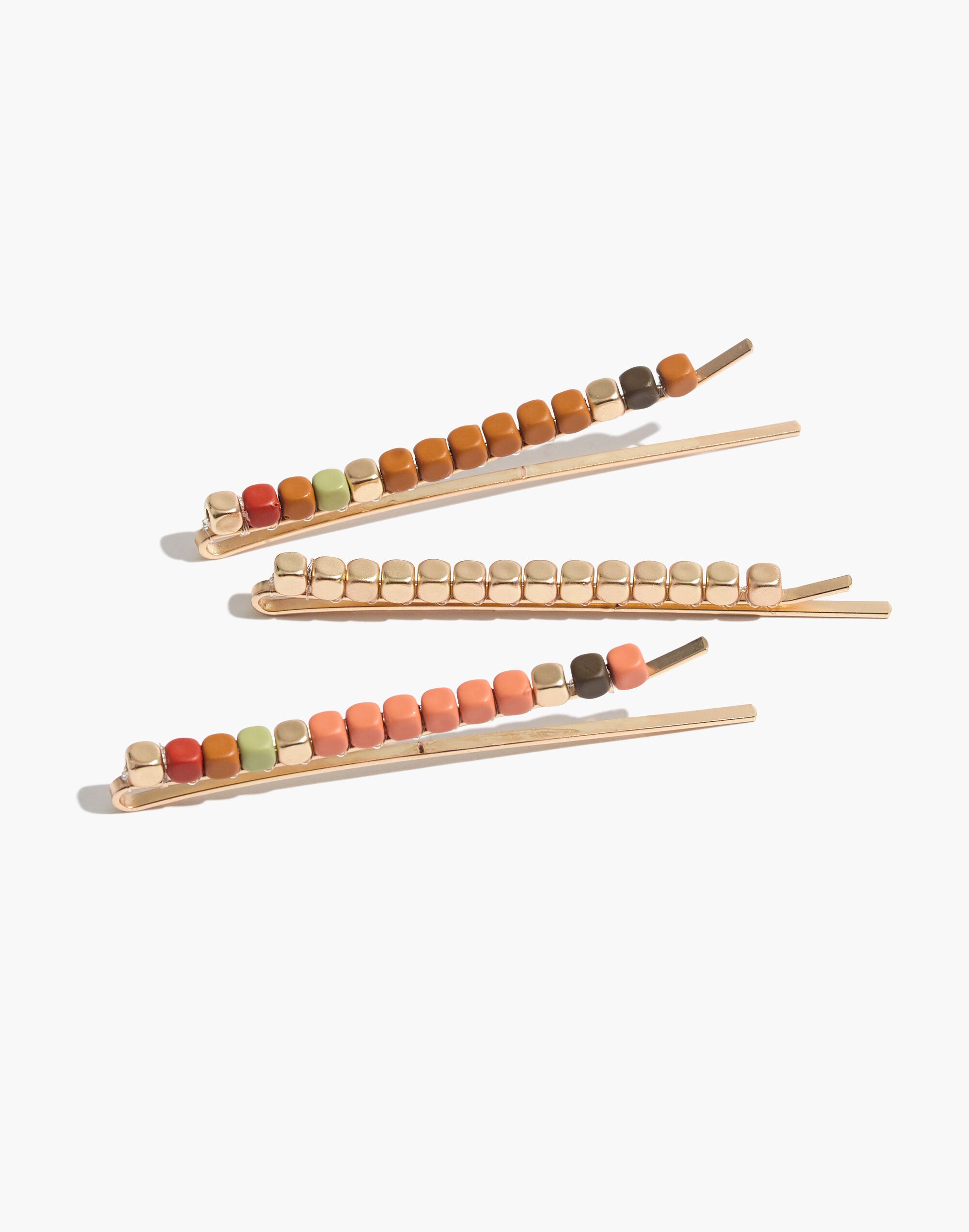 two-pack beaded hair pins