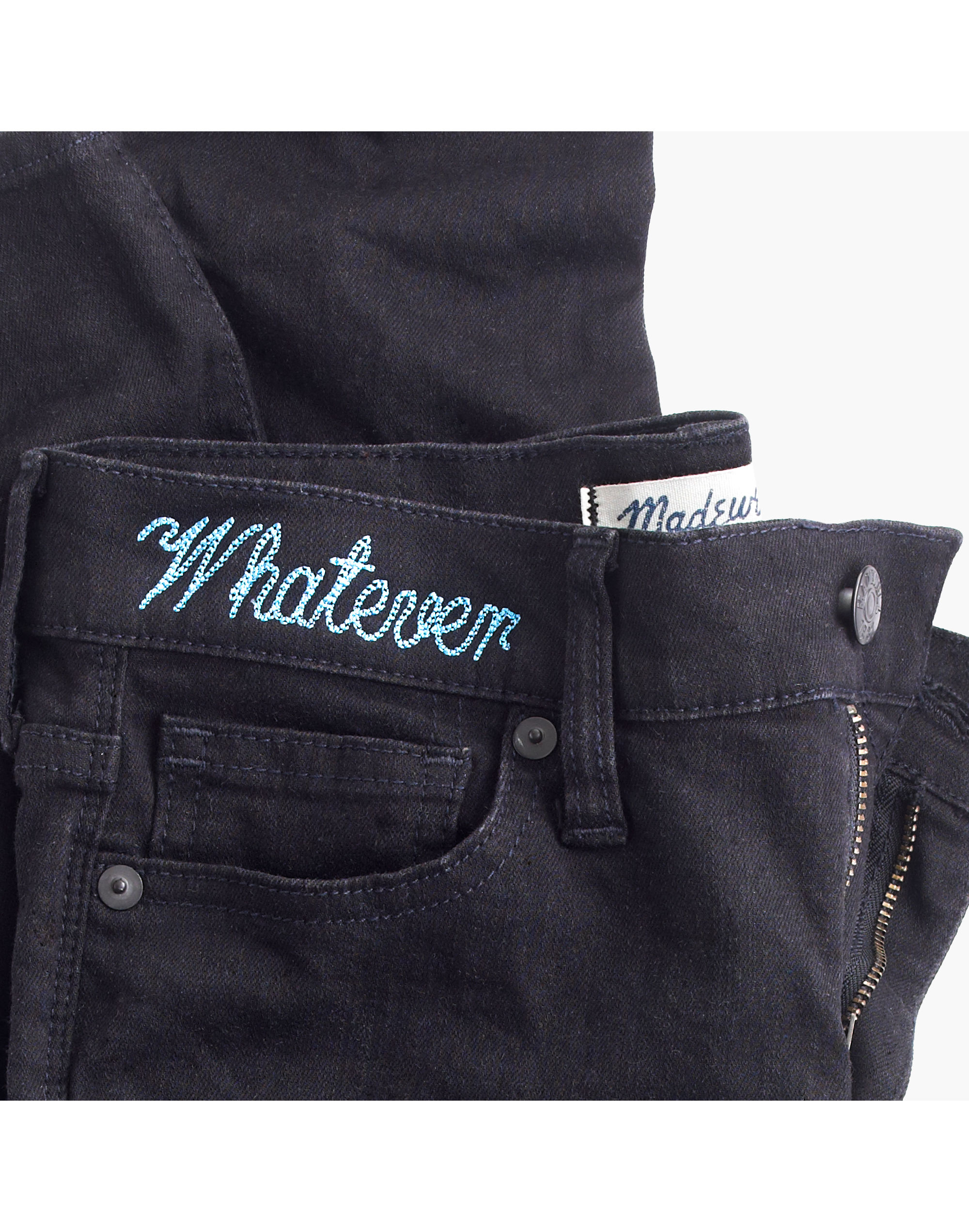 Taller 8" Skinny Jeans in Black Frost