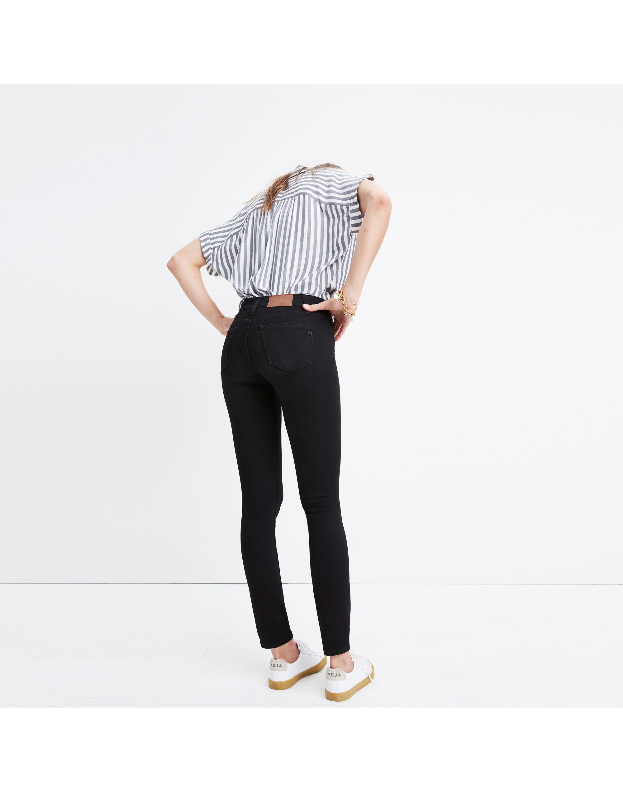 Taller 8" Skinny Jeans in Black Frost