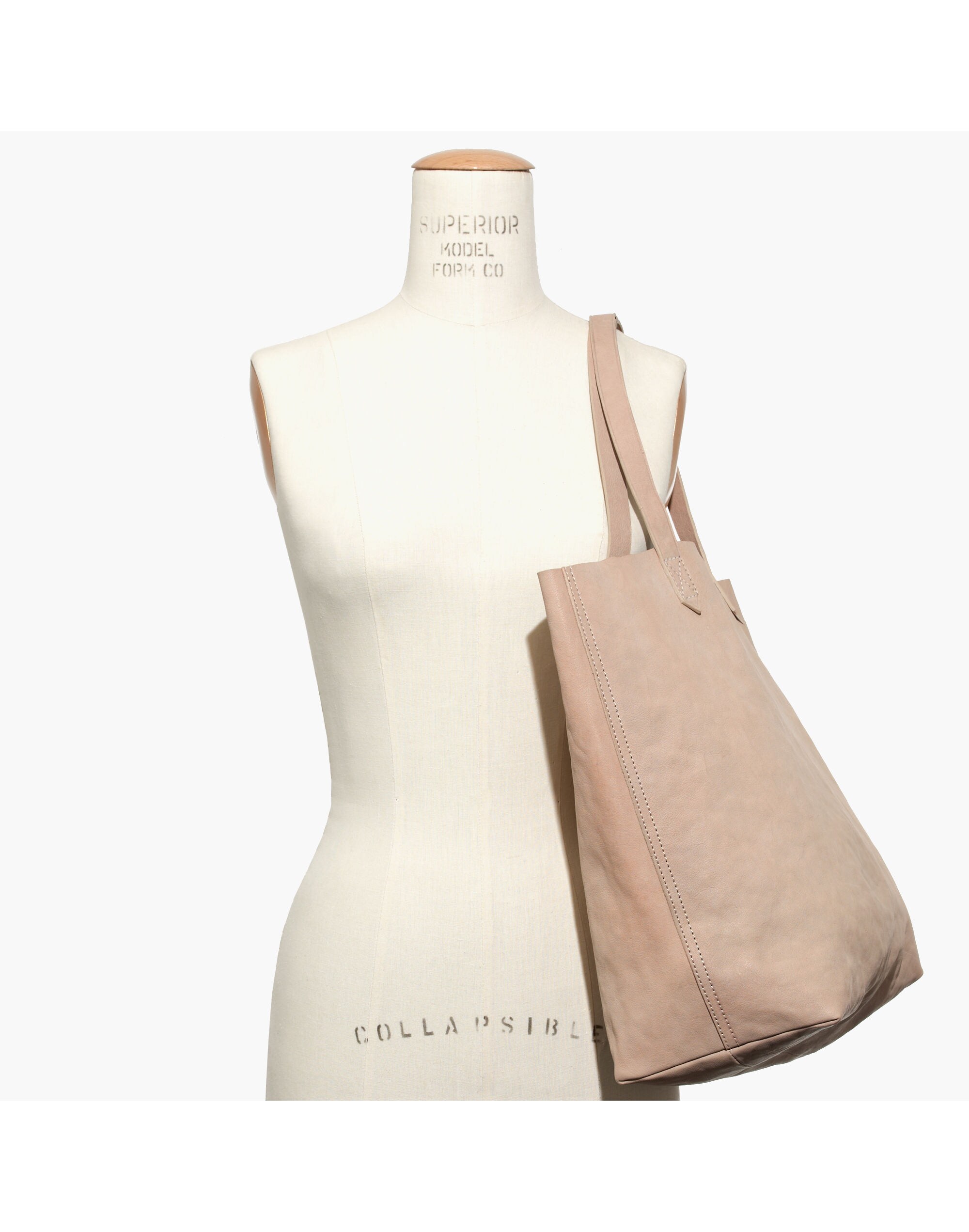 The Transport Tote in Washed Leather