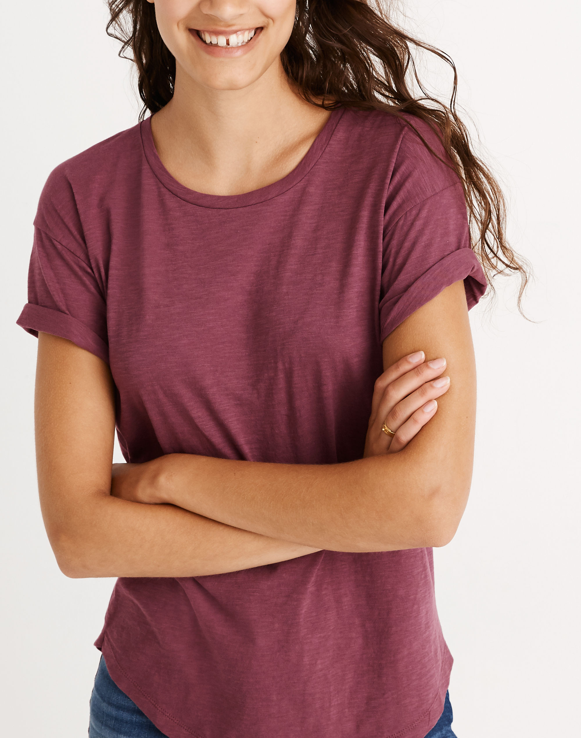 Whisper Cotton Crewneck Tee