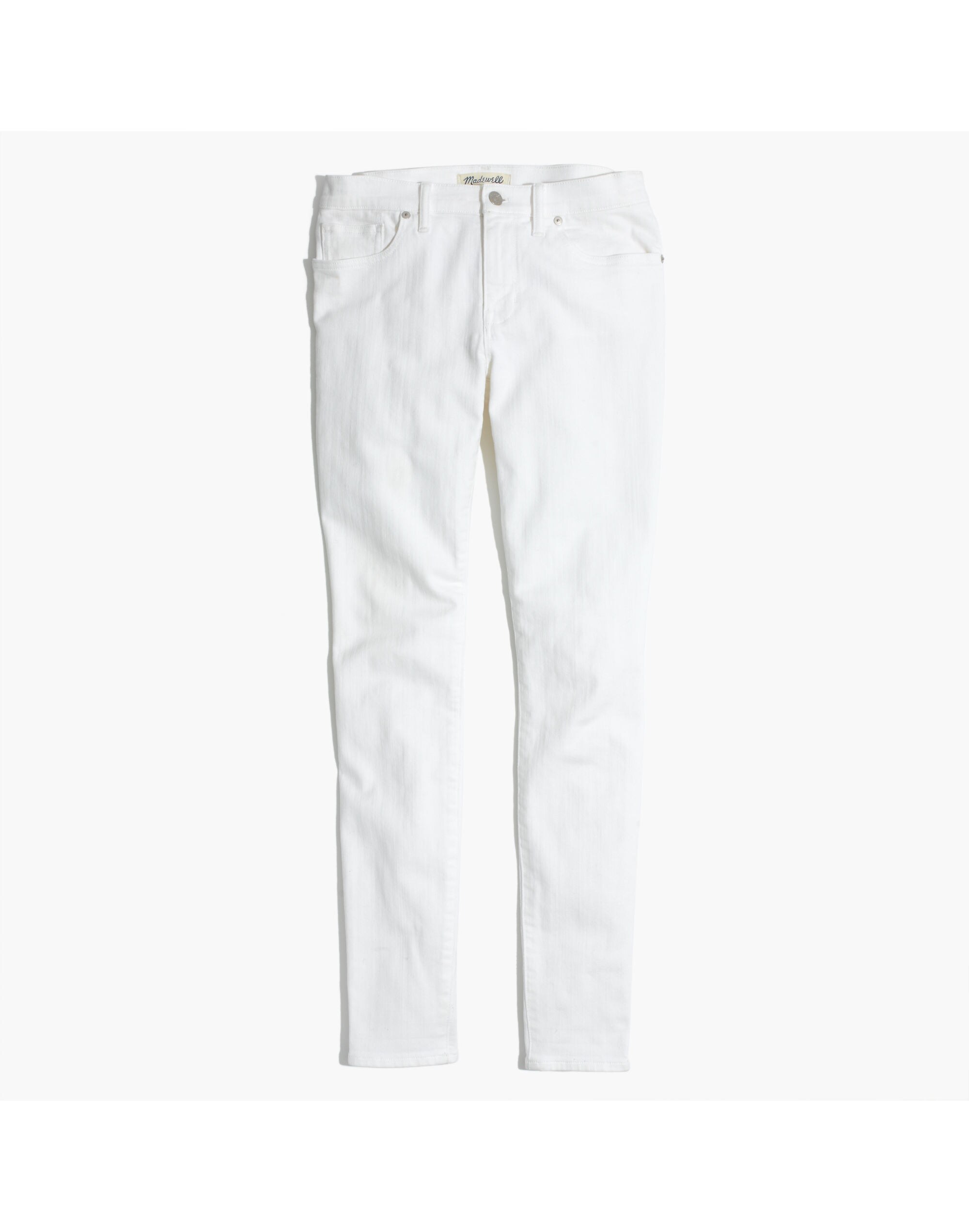 8" Skinny Jeans in Pure White