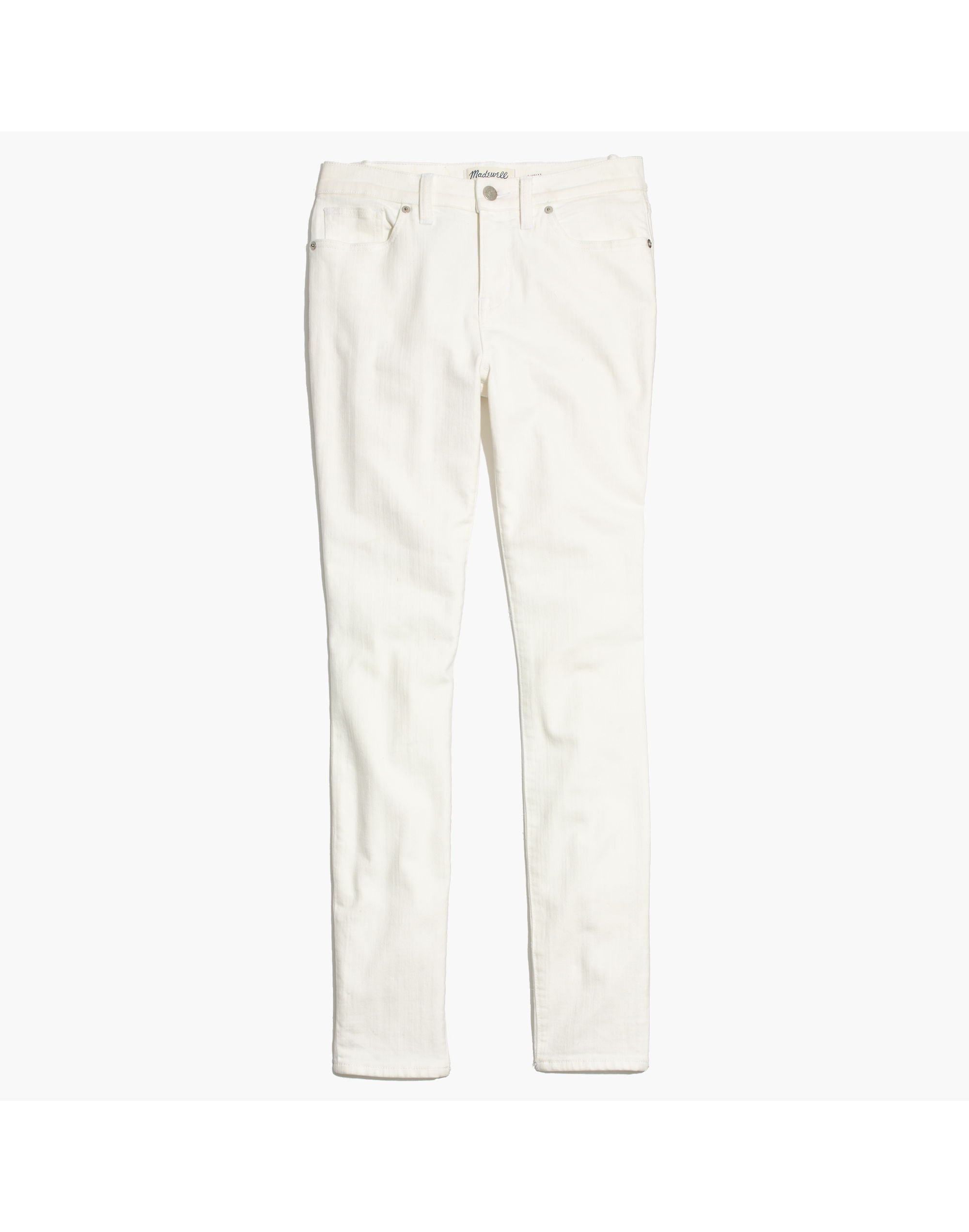 9" High-Rise Skinny Jeans in Pure White