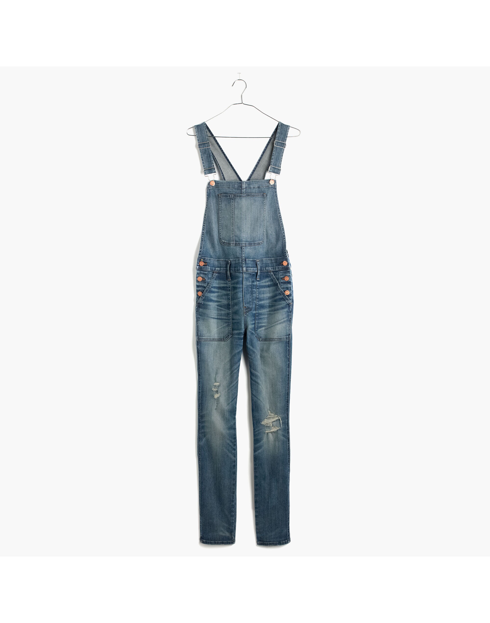 Skinny Overalls in Adrian Wash