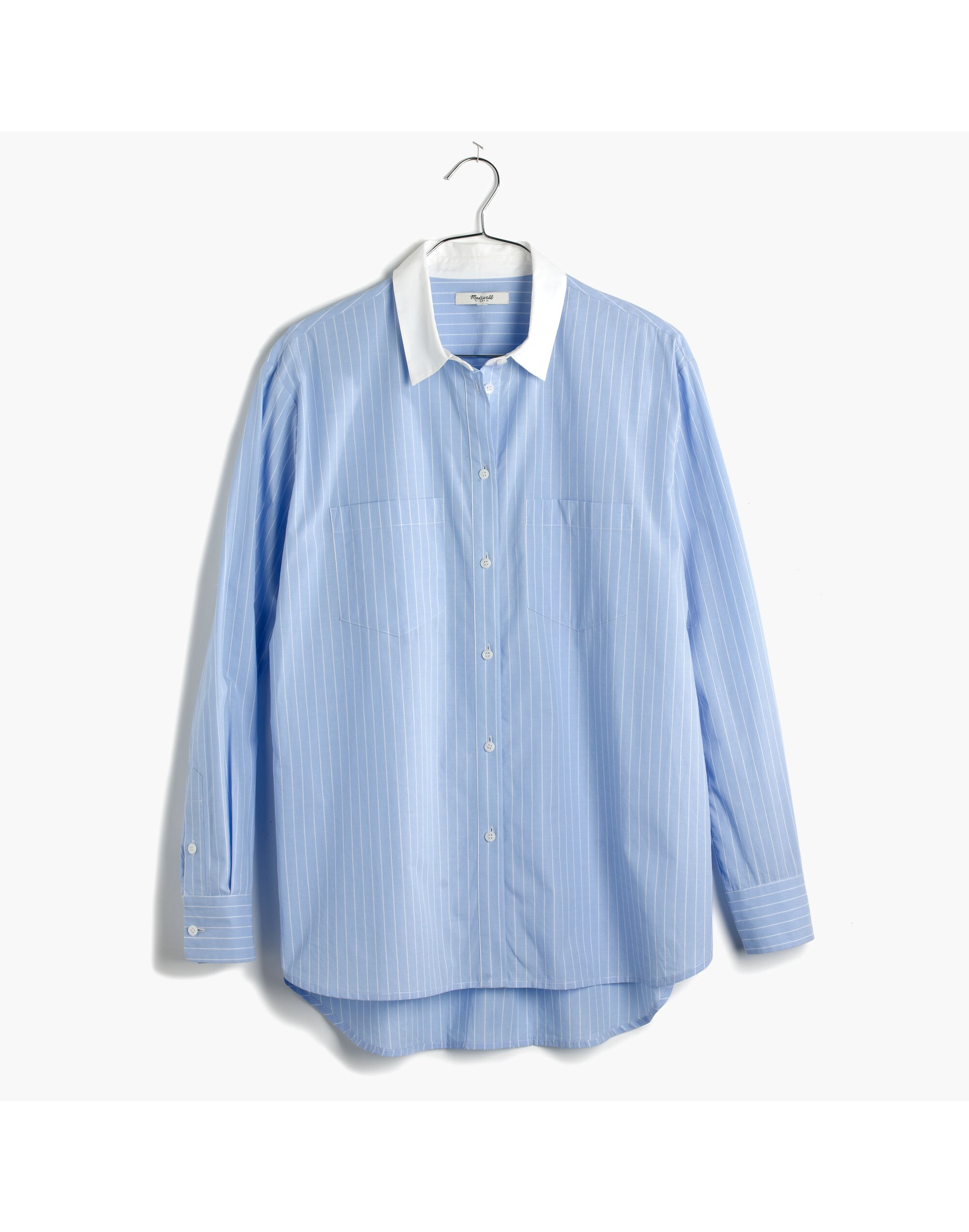 Oversized Boyshirt in Seaboard Stripe