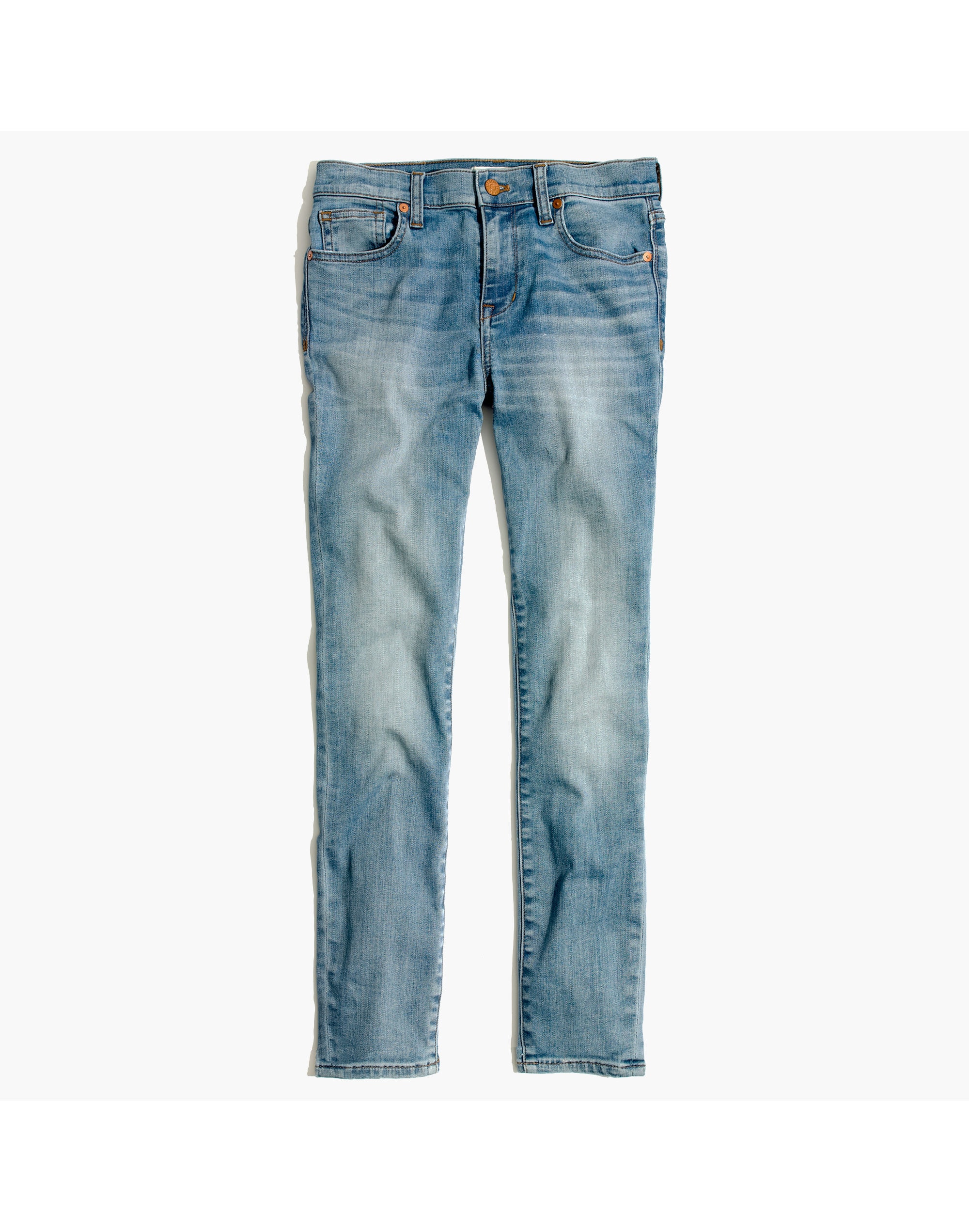 High Riser Skinny Skinny Crop Jeans in Mazzy Wash