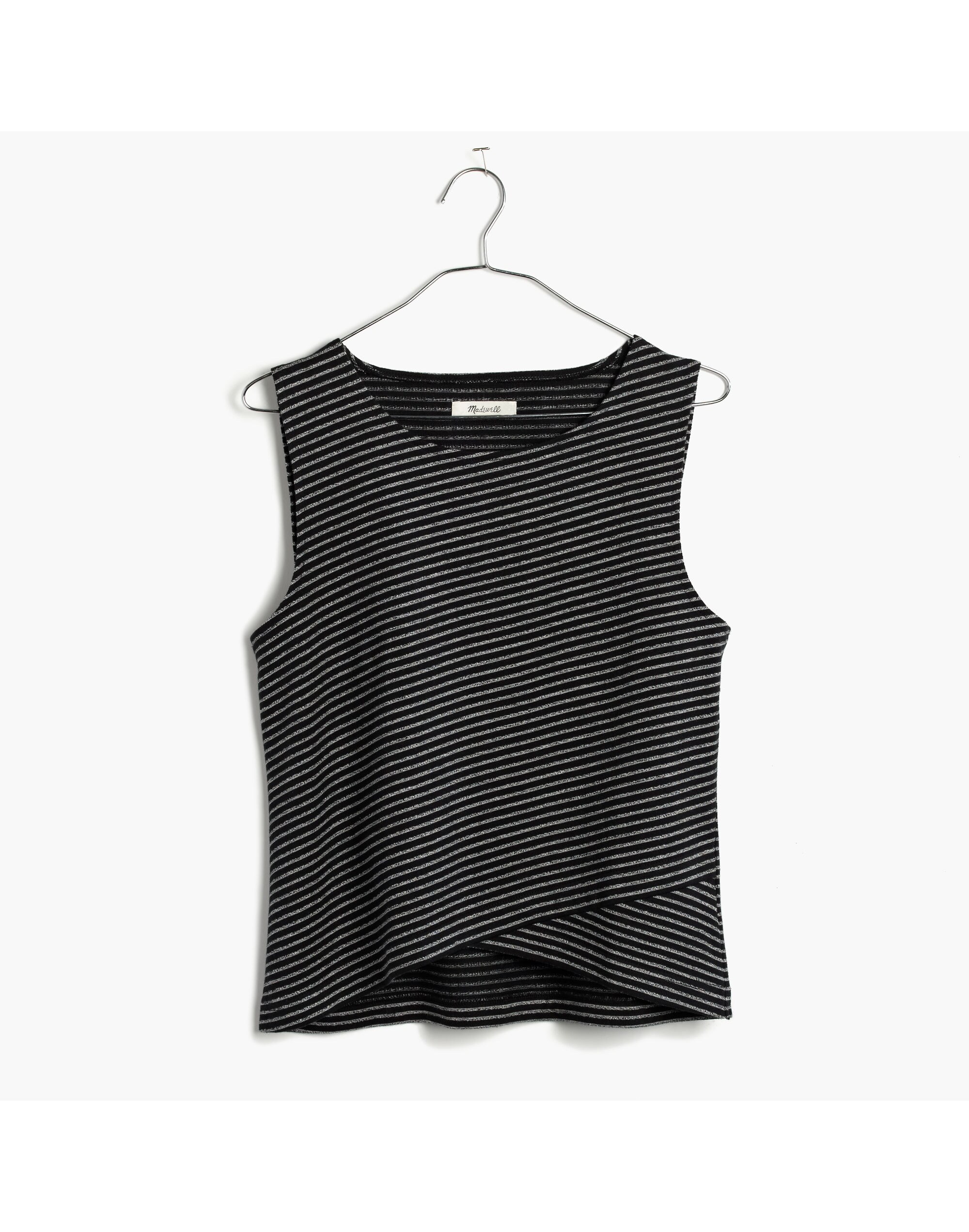 Striped Crossover Tank Top