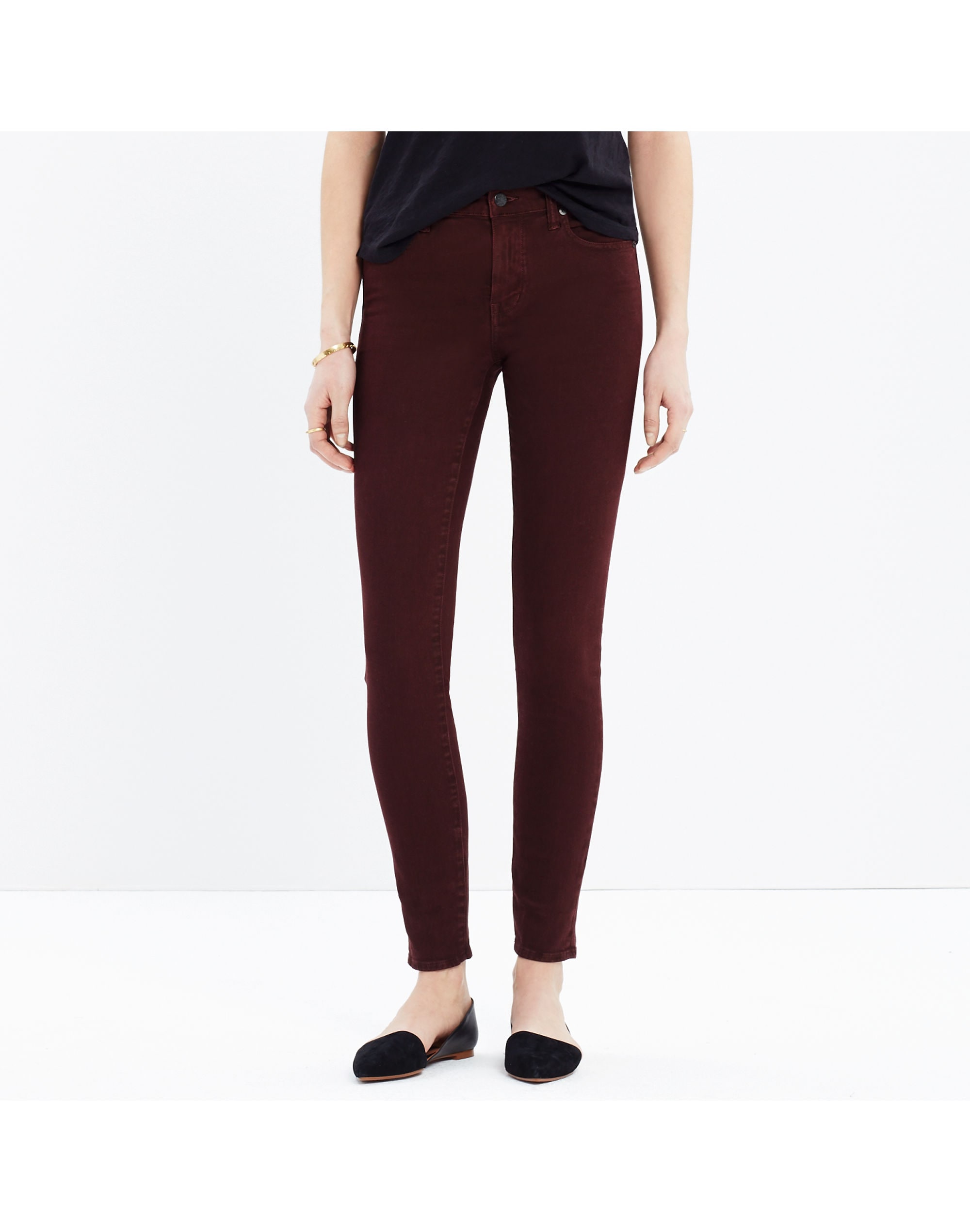 9" High-Rise Skinny Jeans: Garment-Dyed Edition