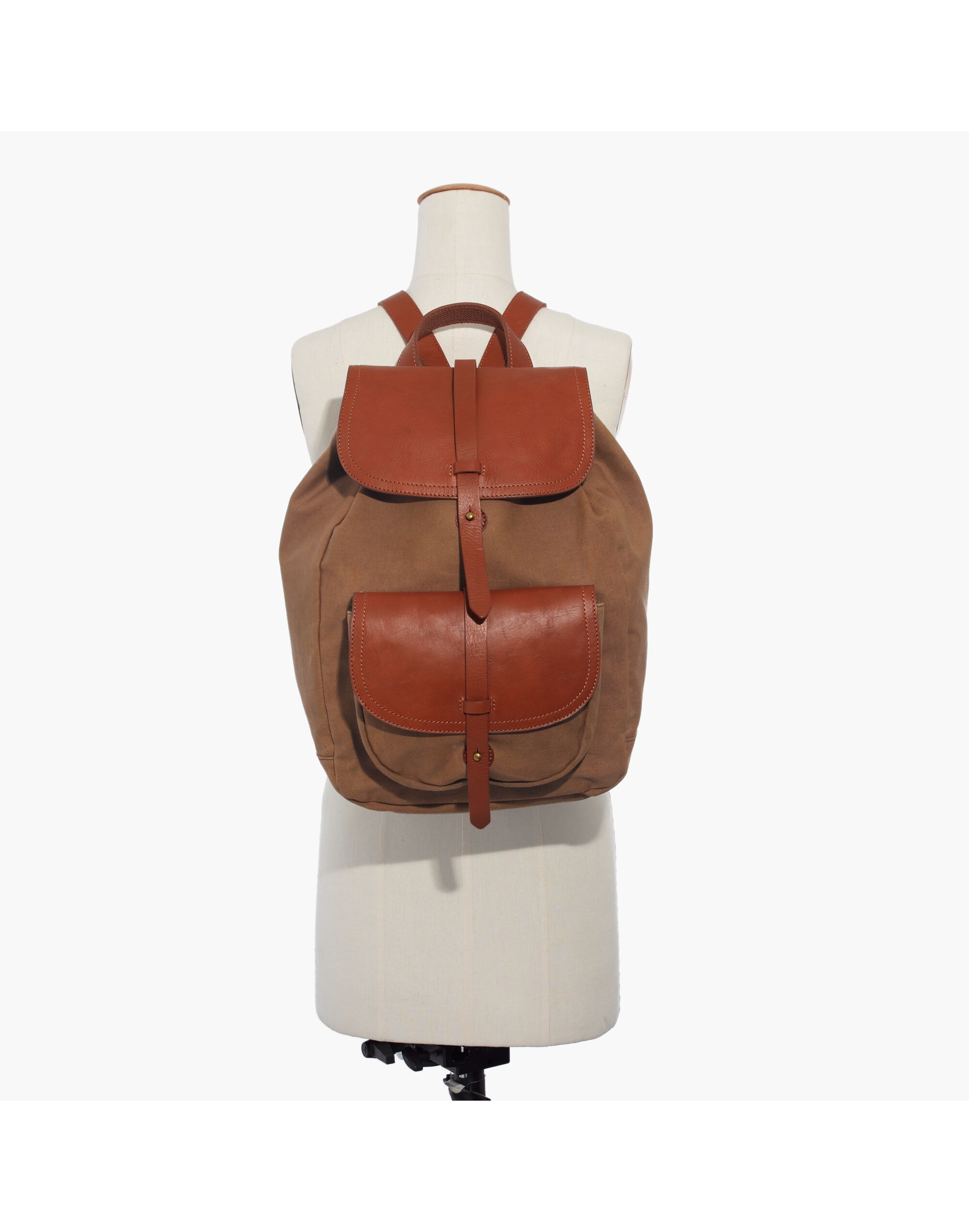 The Transport Rucksack in Waxed Canvas