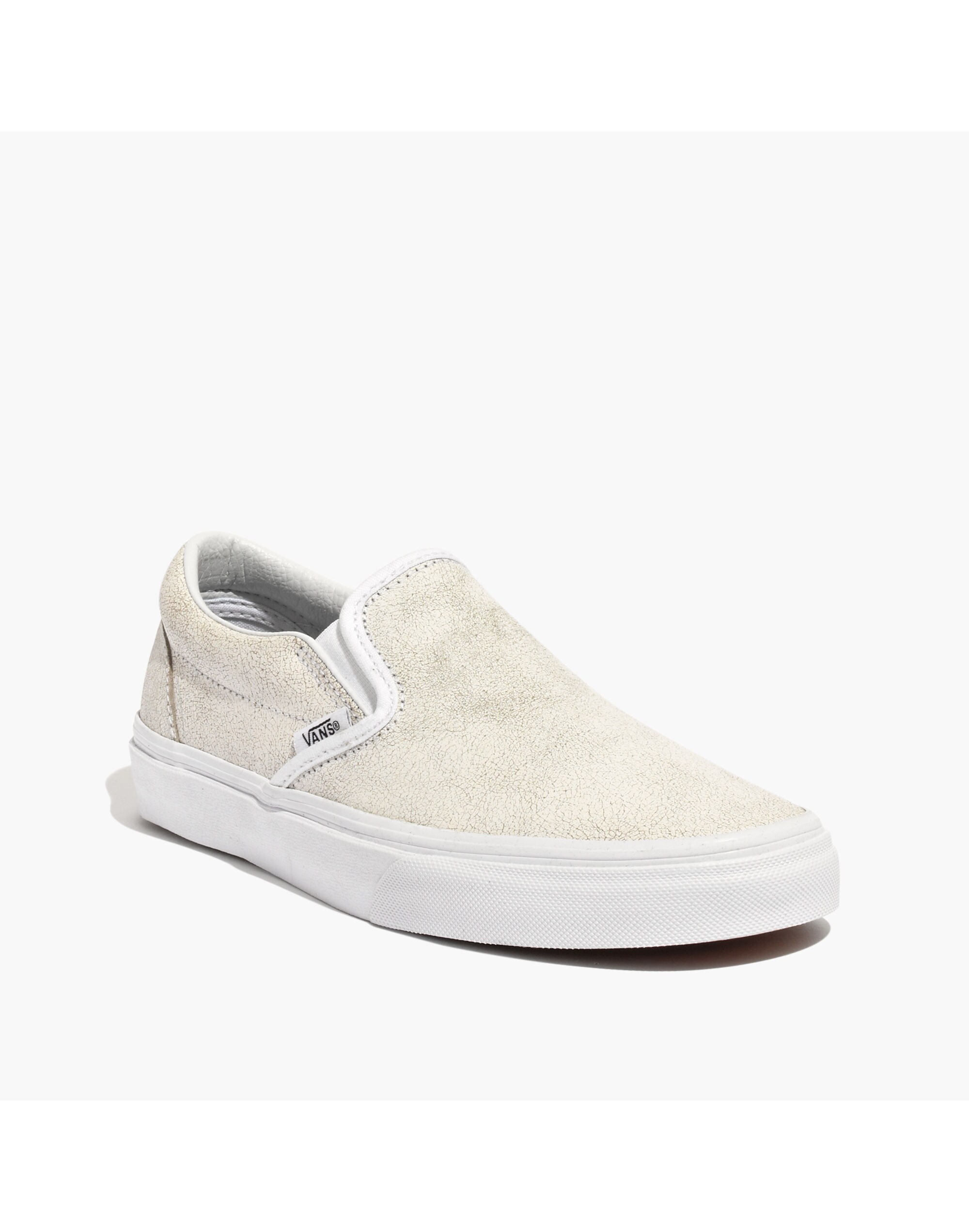 Vans&reg; Classic Slip-On Sneakers in Crackle Leather