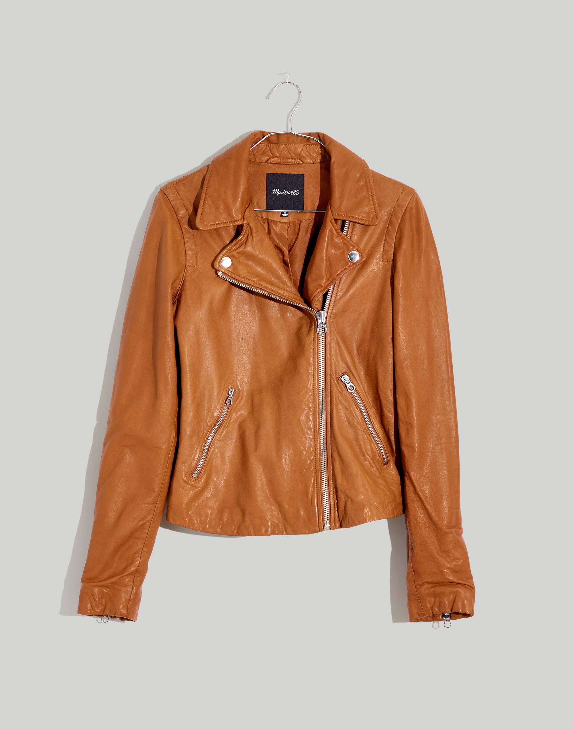 The Washed Leather Motorcycle Jacket | Madewell