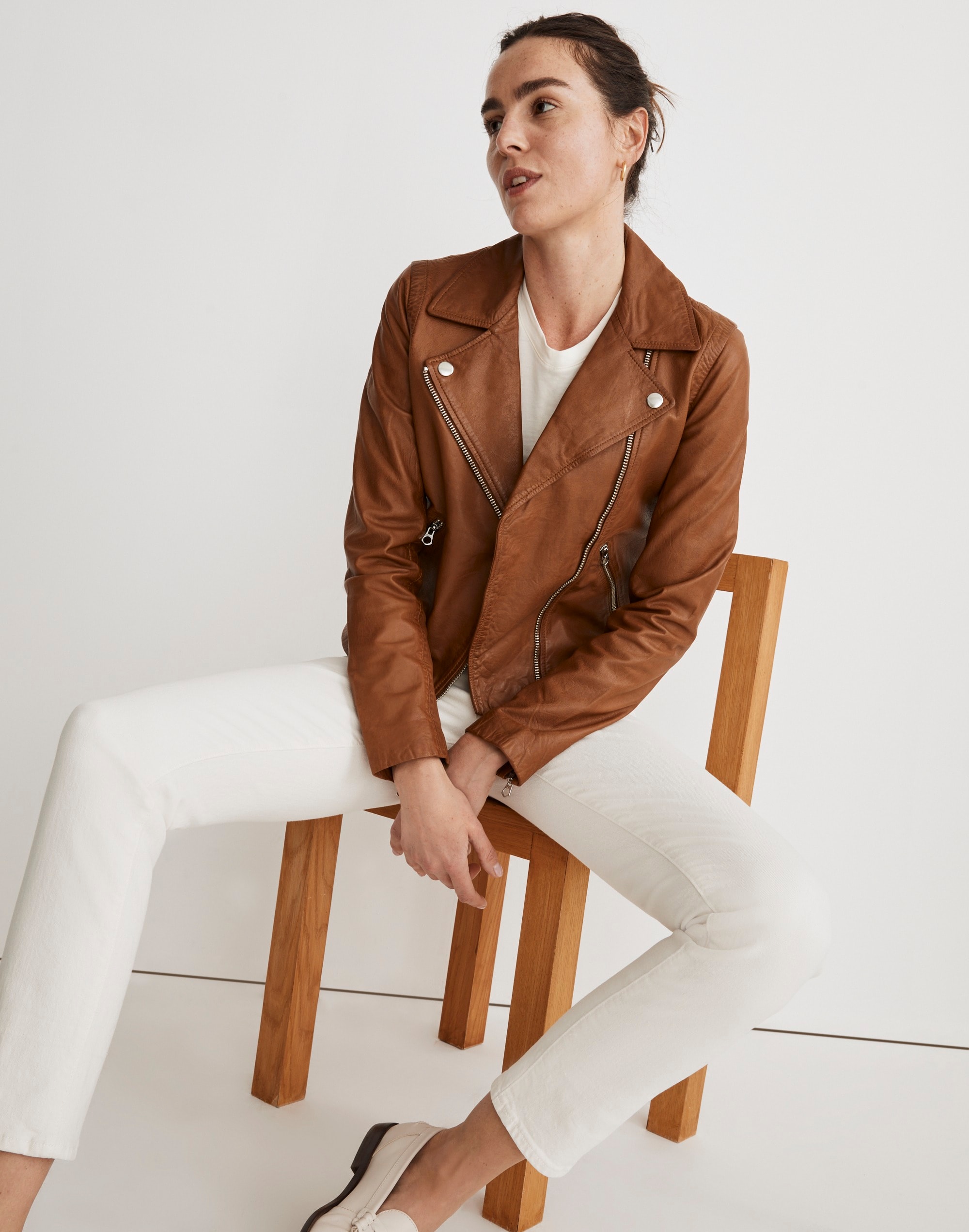 The Washed Leather Motorcycle Jacket