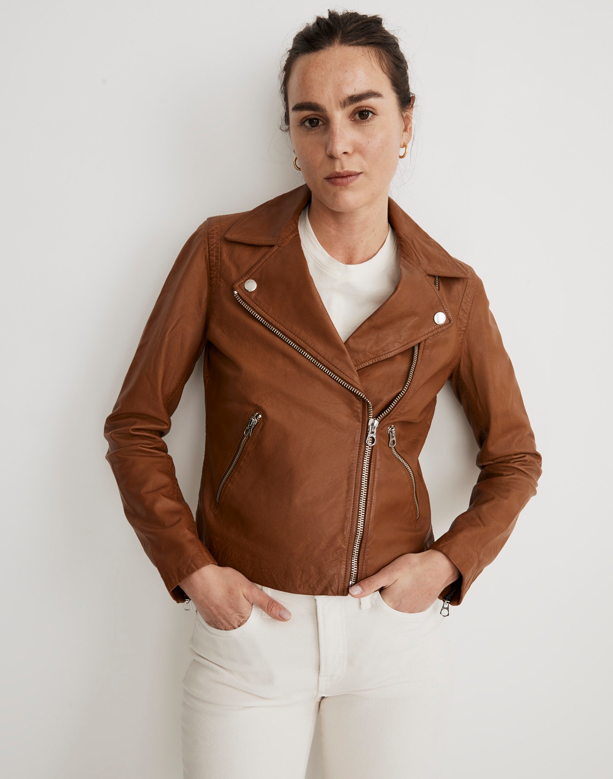 The Washed Leather Motorcycle Jacket