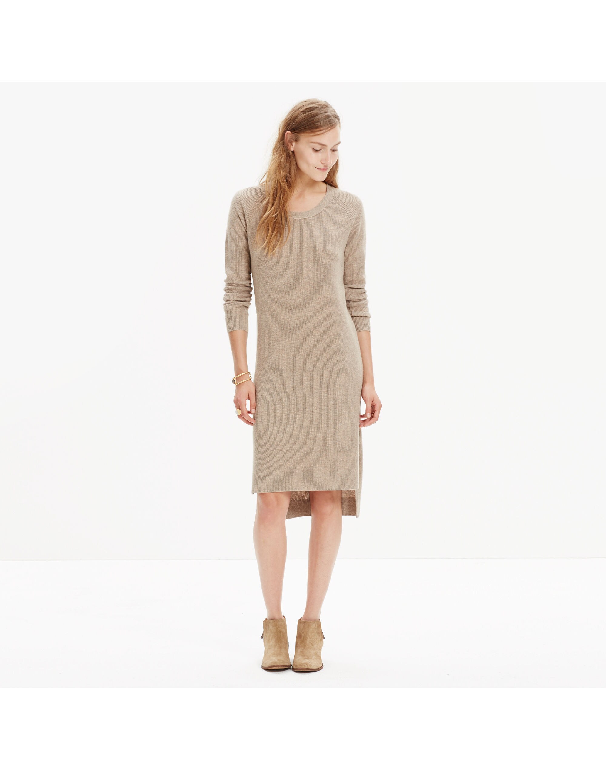 Side-Slit Sweater-Dress
