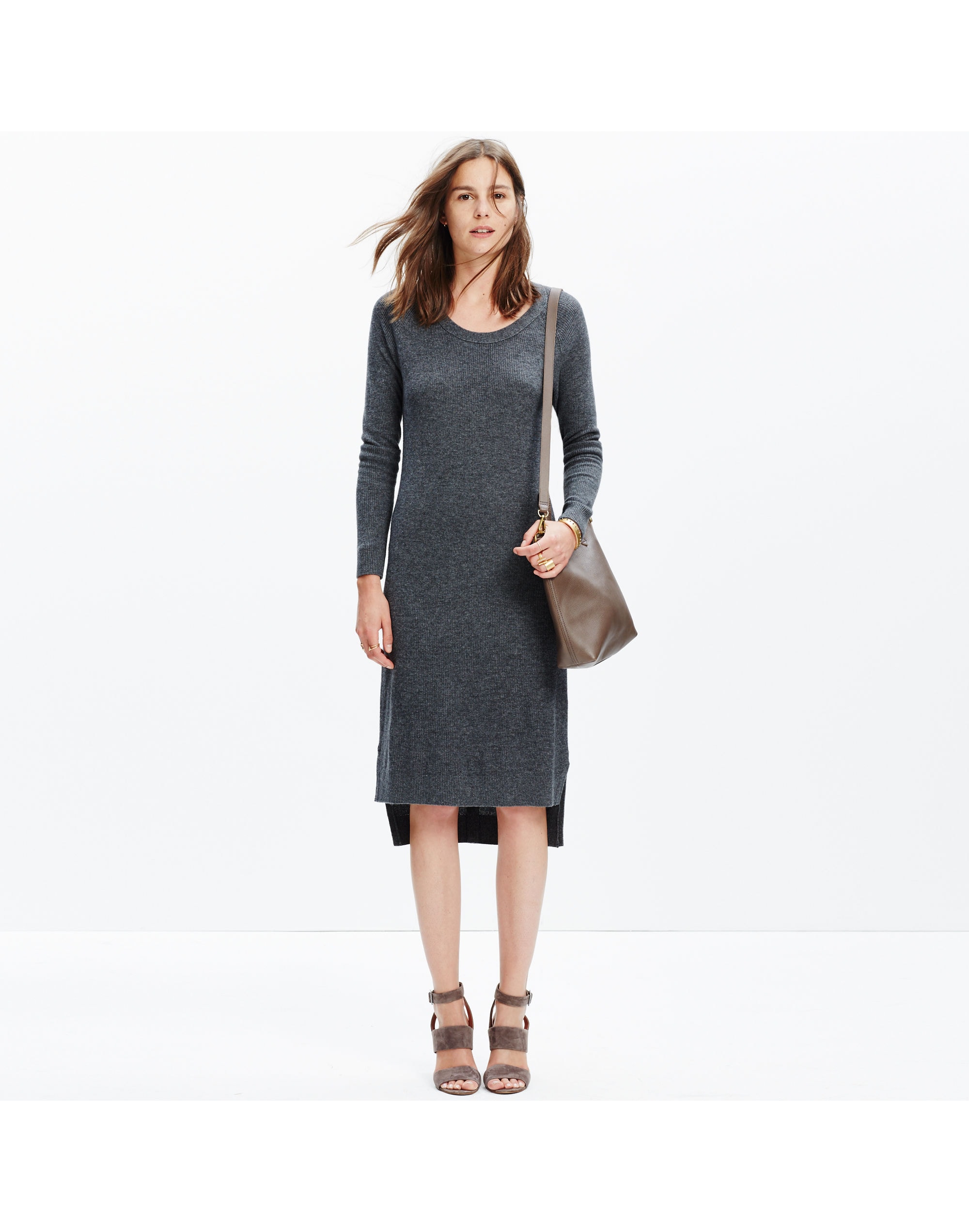 Side-Slit Sweater-Dress