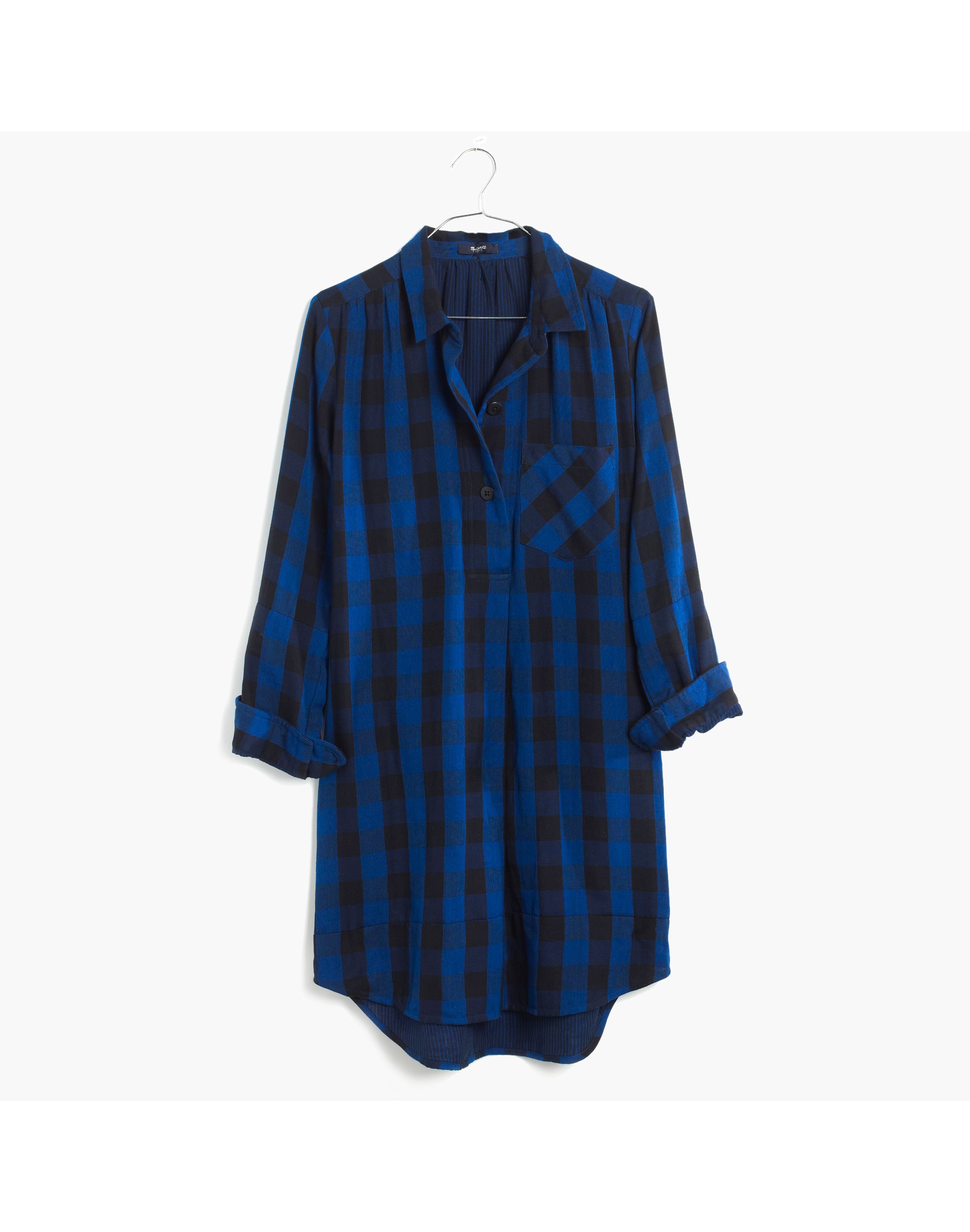 Latitude Shirtdress in Buffalo Check