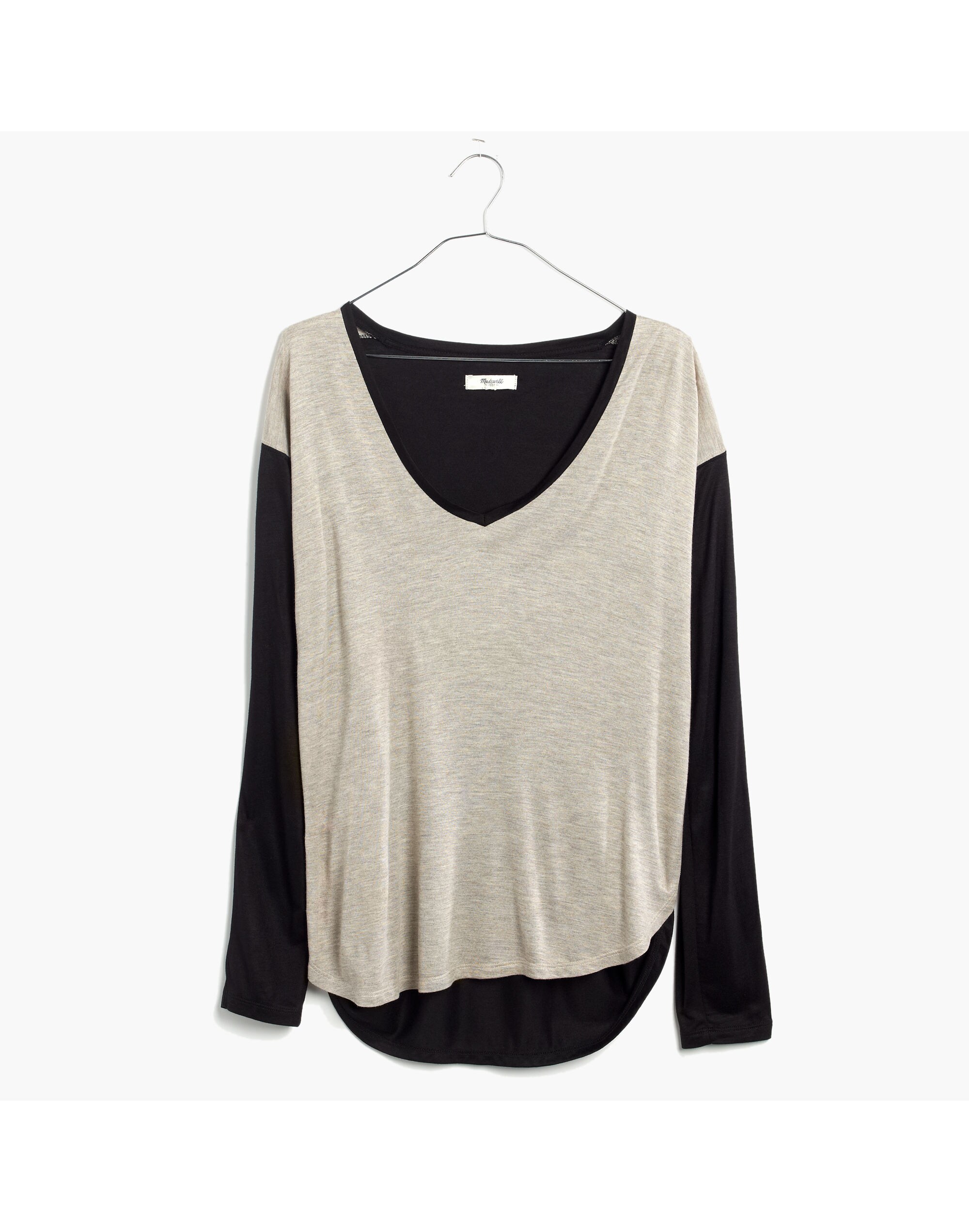 Anthem Long-Sleeve V-Neck Tee in Colorblock