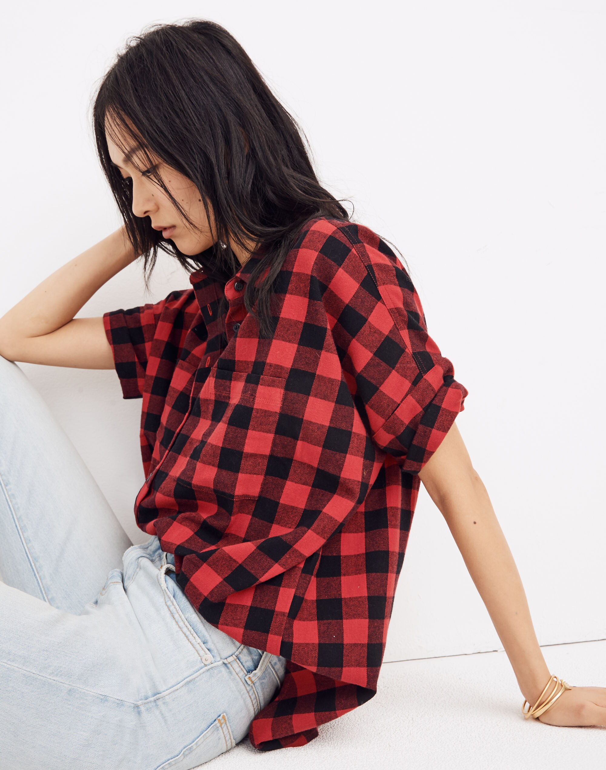 Flannel Courier Shirt in Buffalo Check