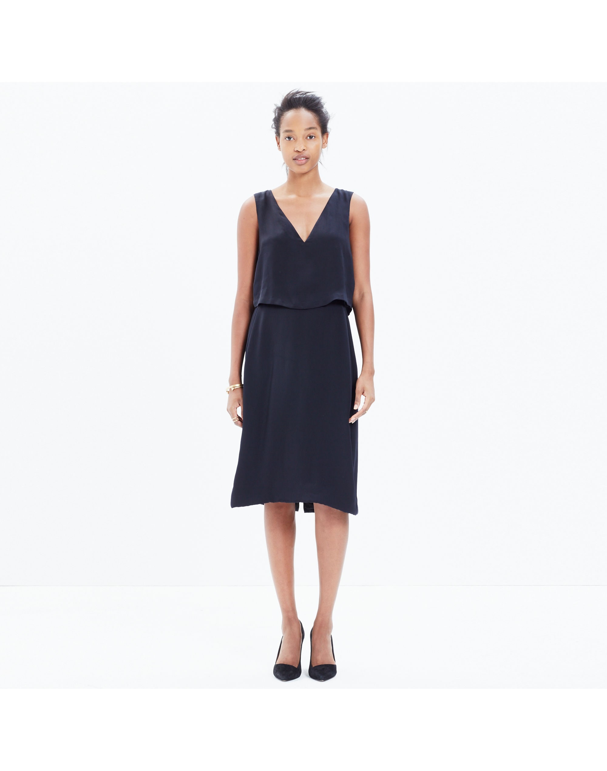 luminous overlay dress
