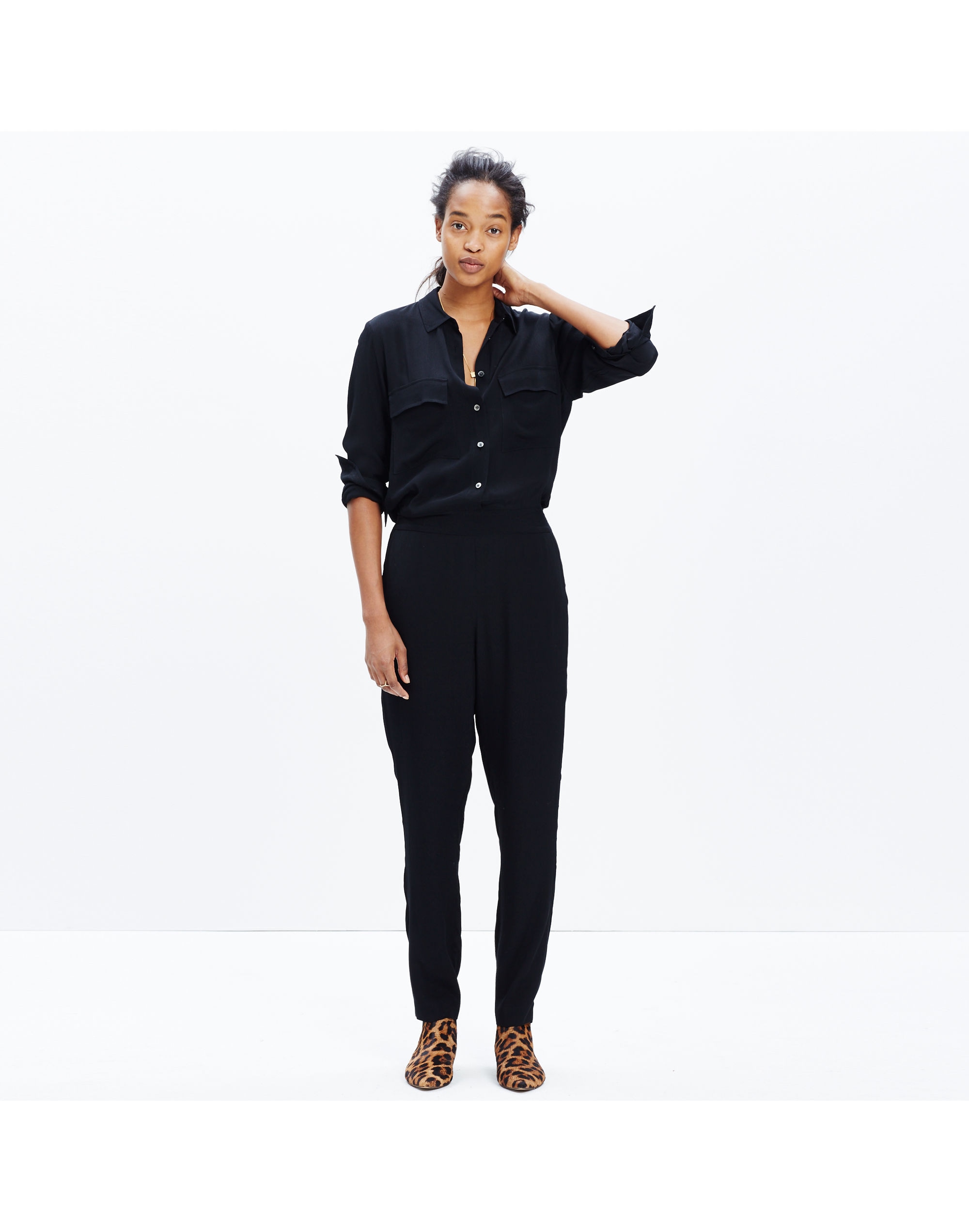 pull-on jumpsuit