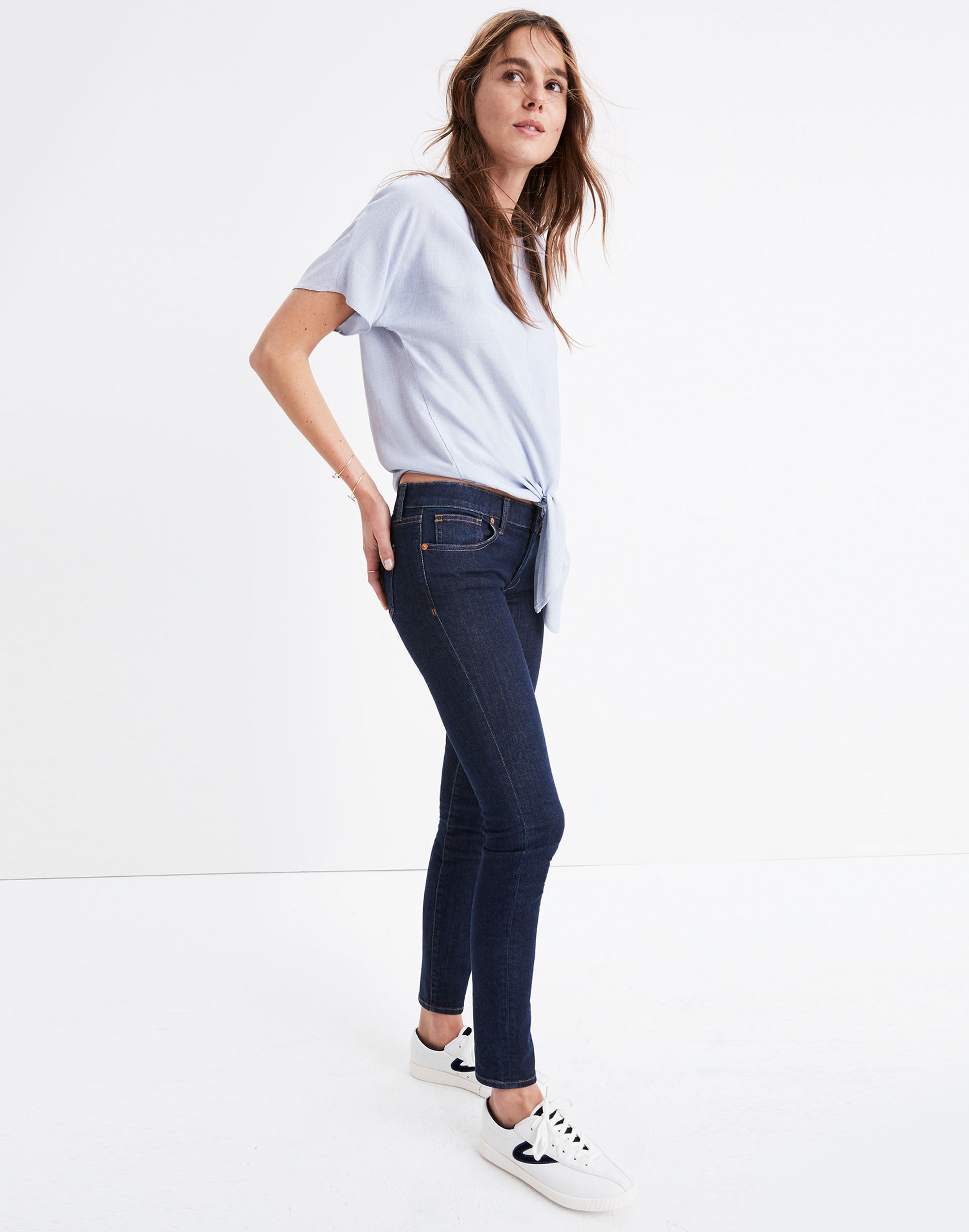 8" Skinny Jeans in Quincy Wash