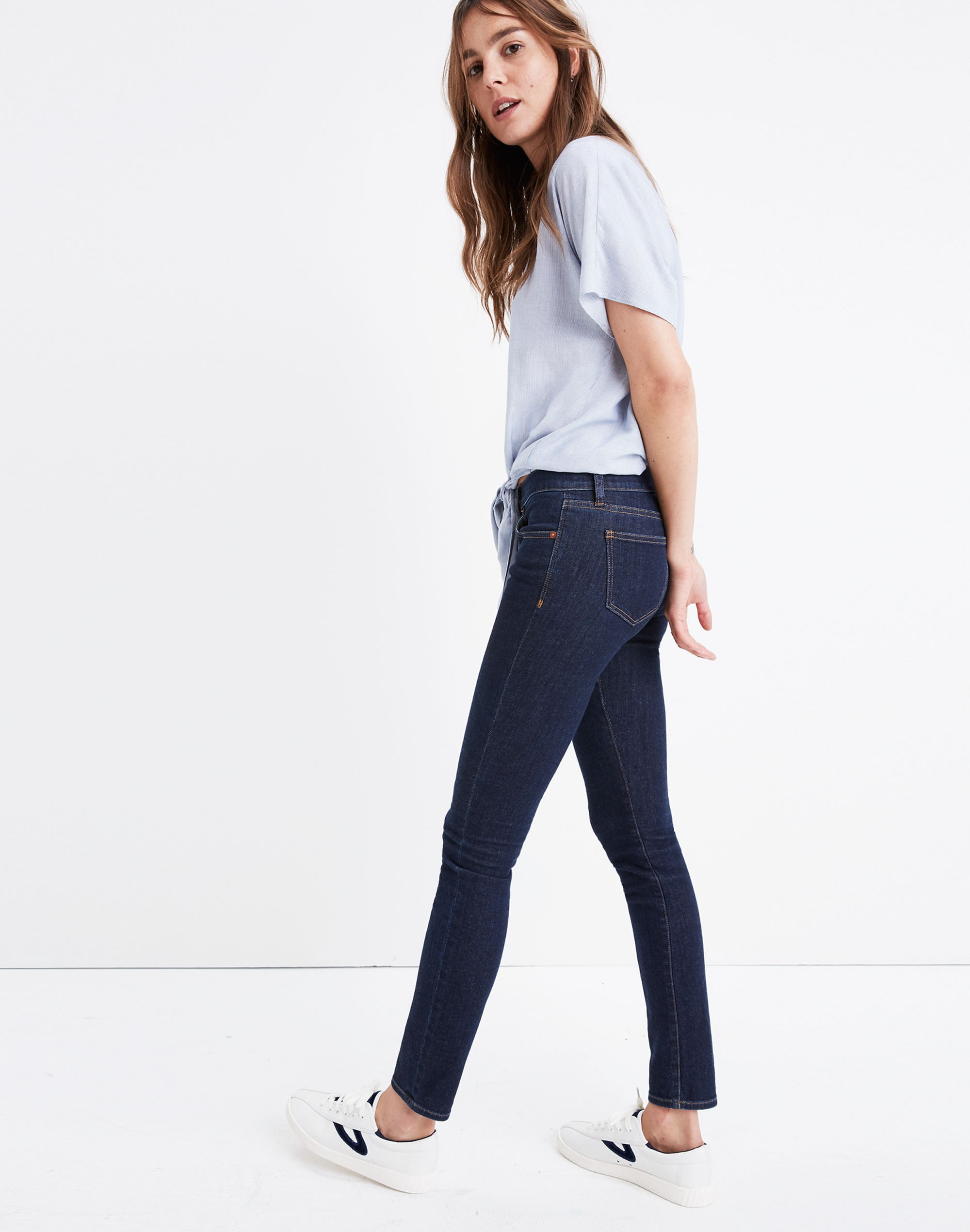 8" Skinny Jeans in Quincy Wash