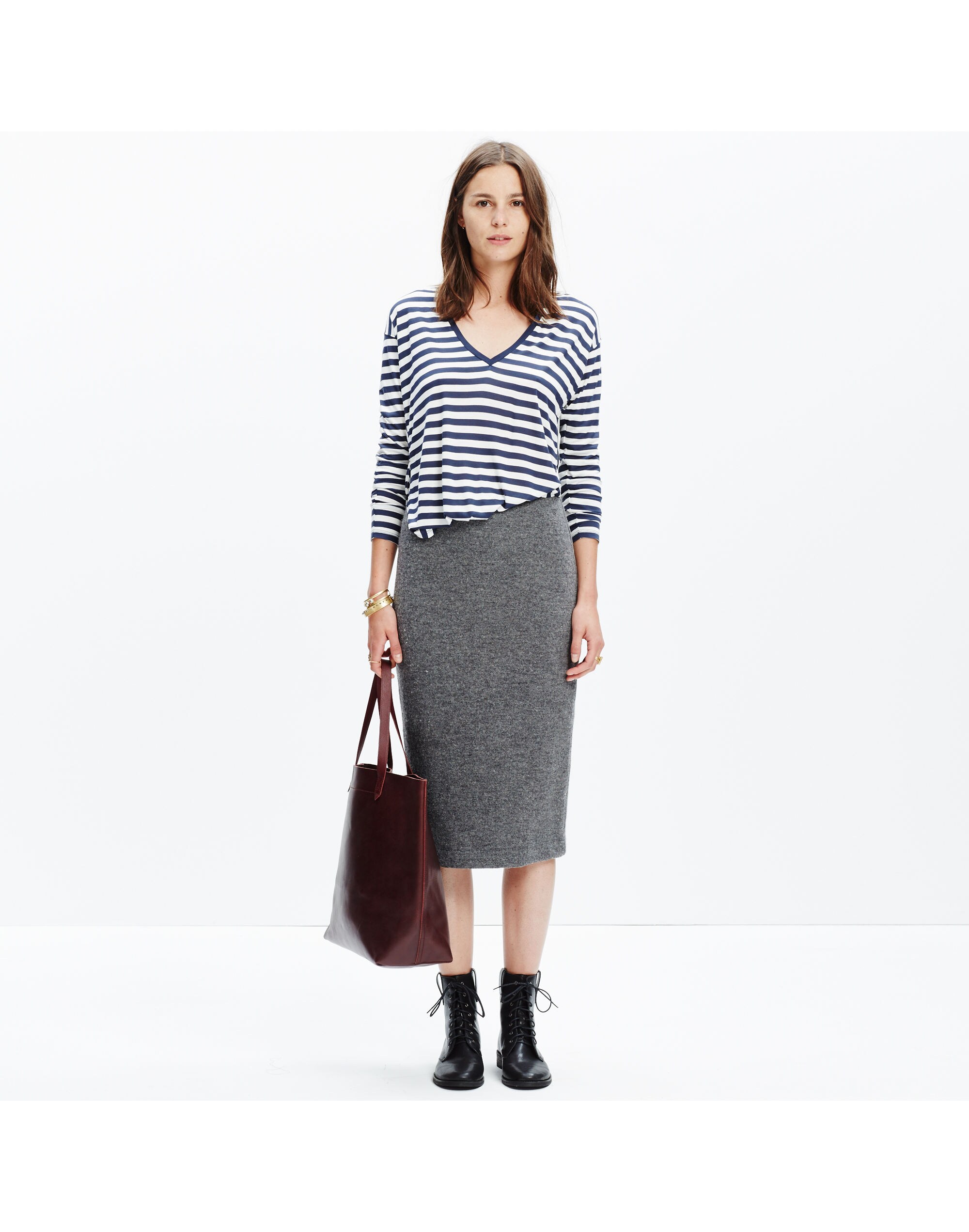 Pillar Midi Skirt