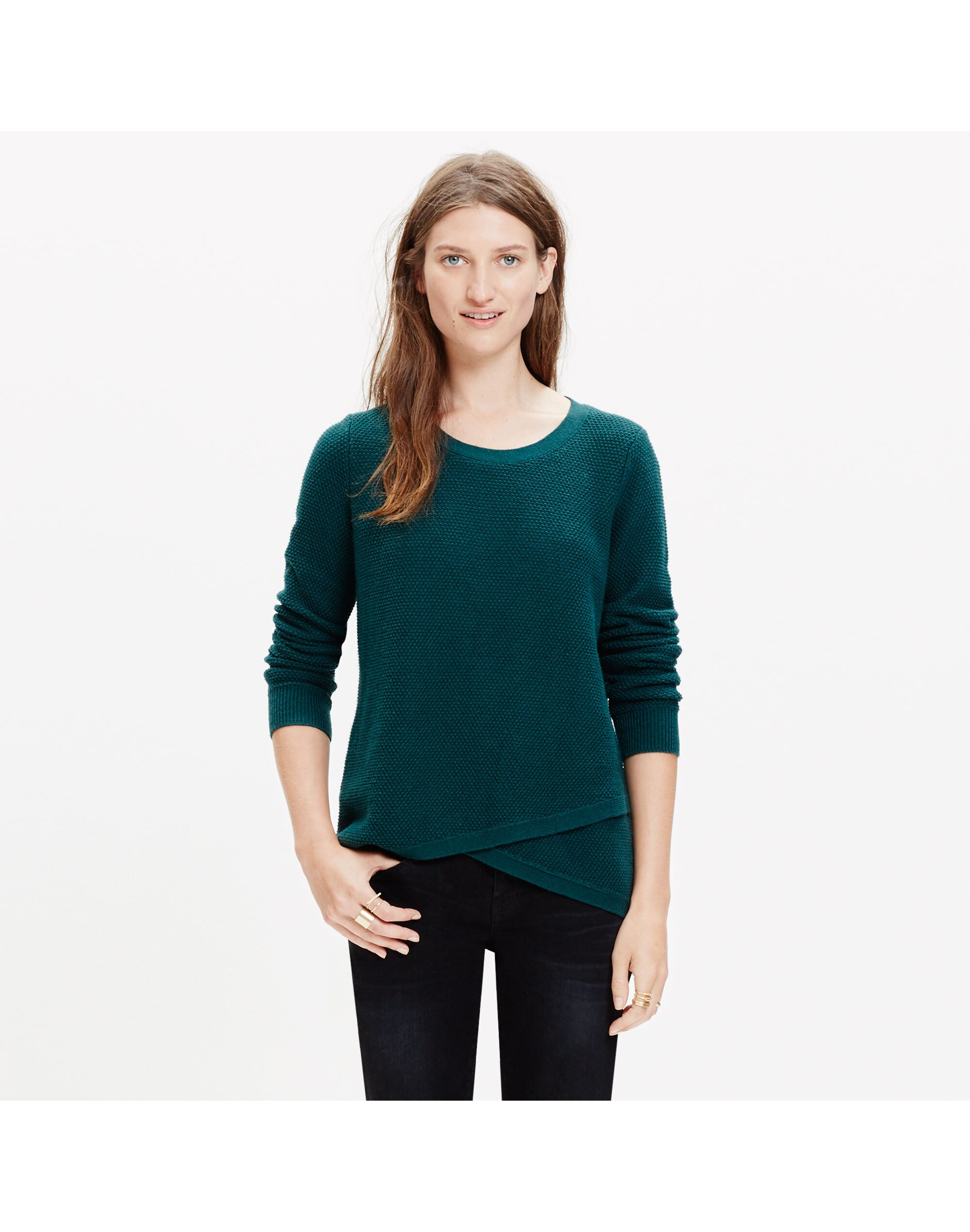 feature pullover sweater