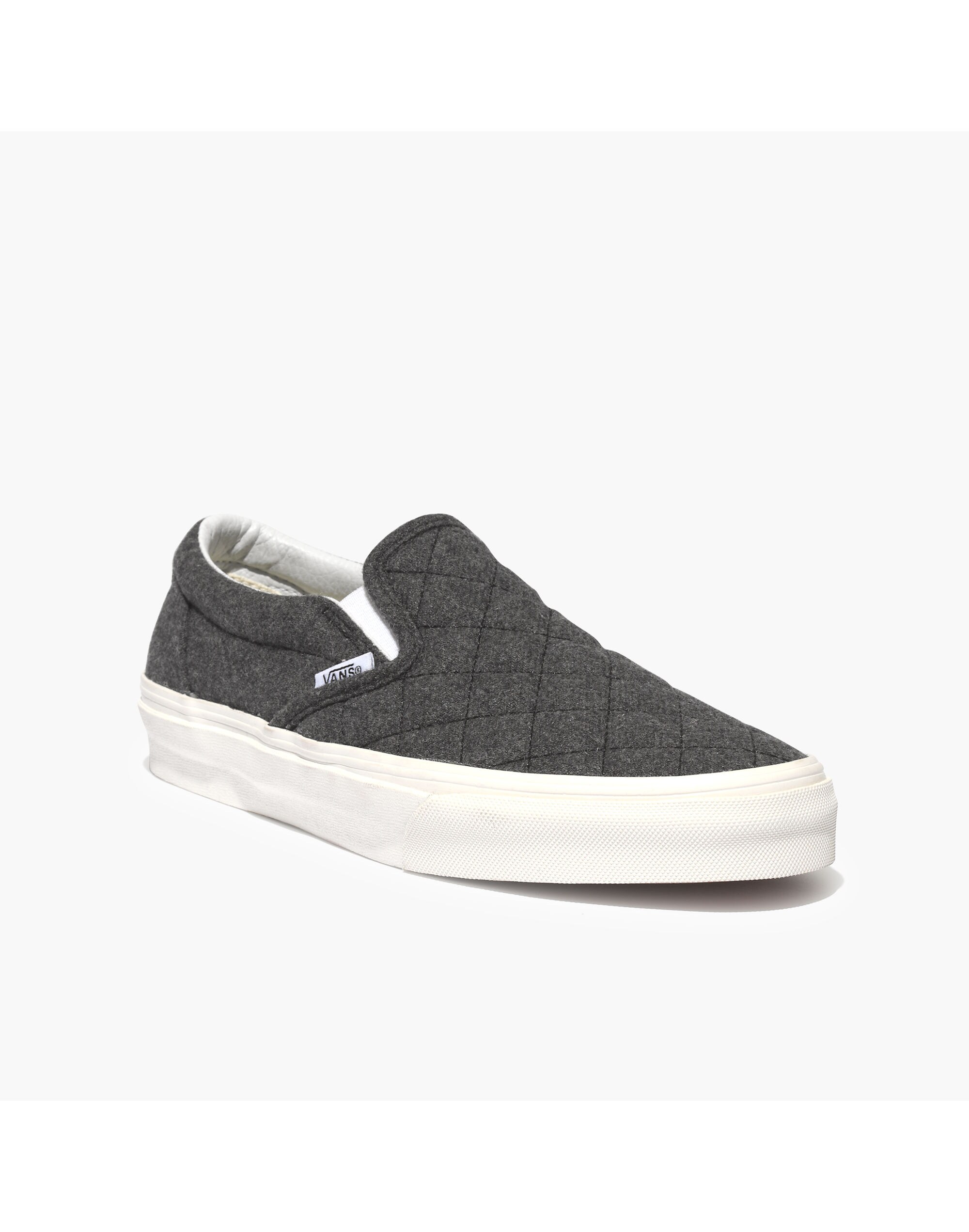 Madewell &amp; Vans&reg; Classic Slip-Ons in Quilted Flannel