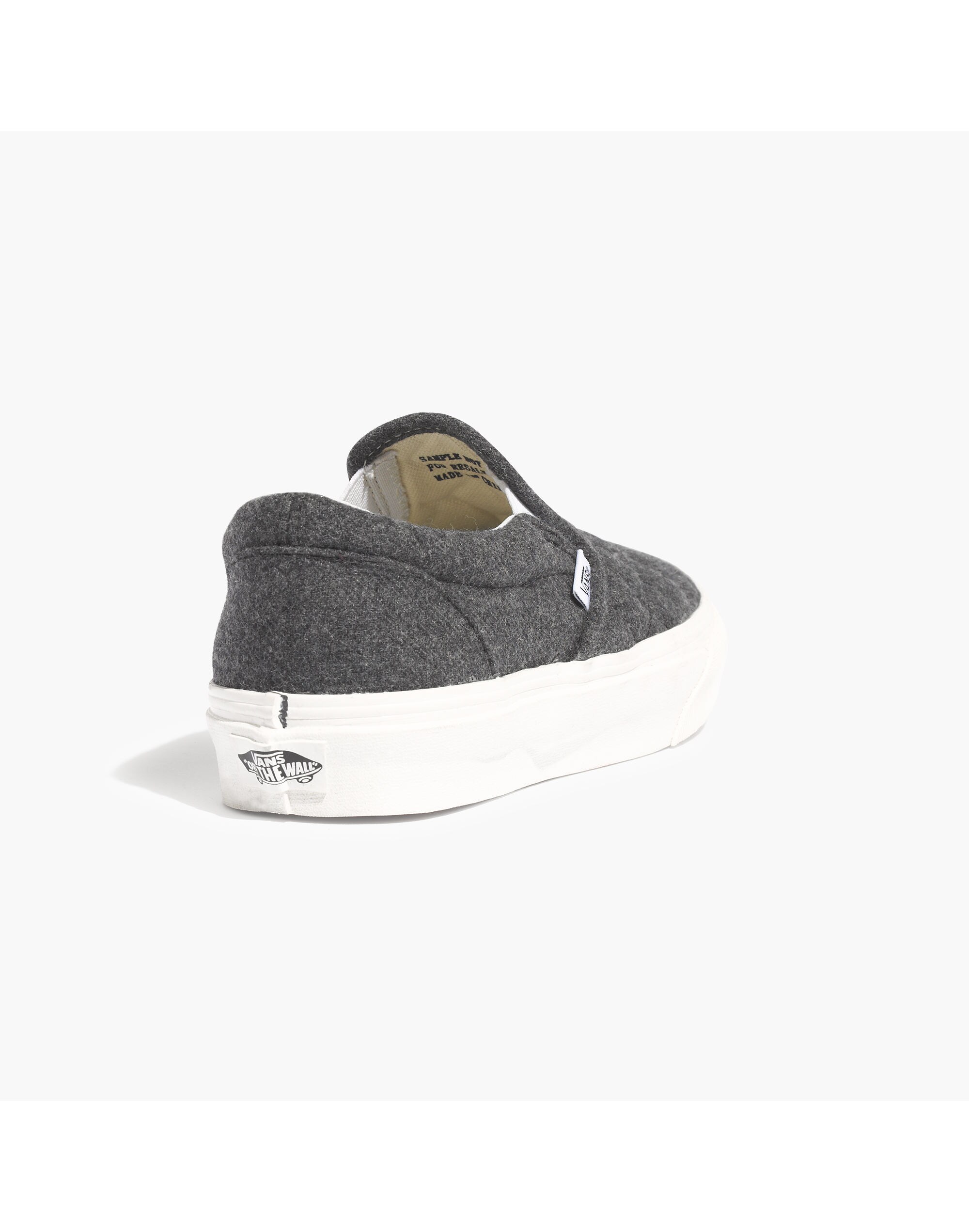 Madewell &amp; Vans&reg; Classic Slip-Ons in Quilted Flannel