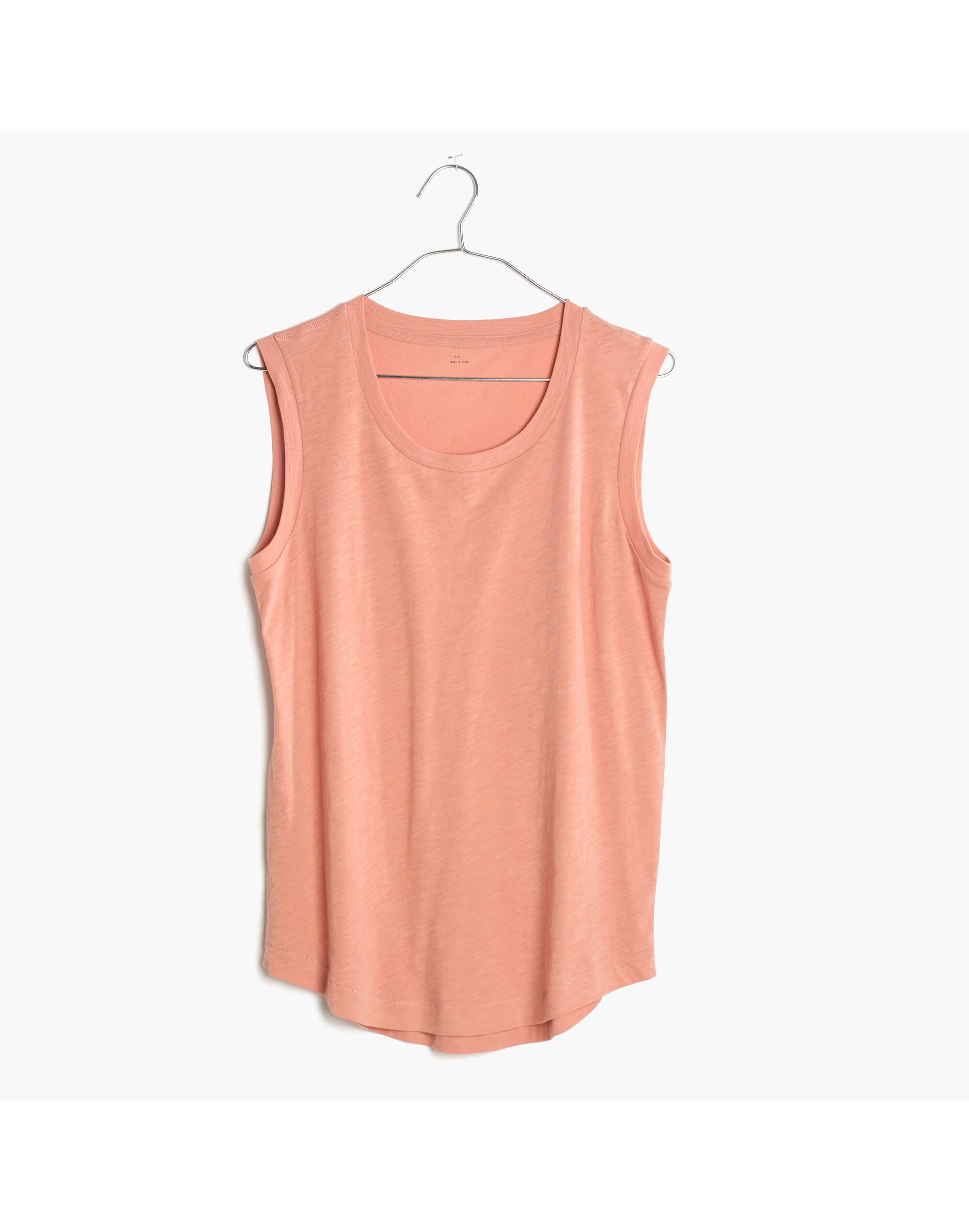 Whisper Cotton Crewneck Muscle Tank