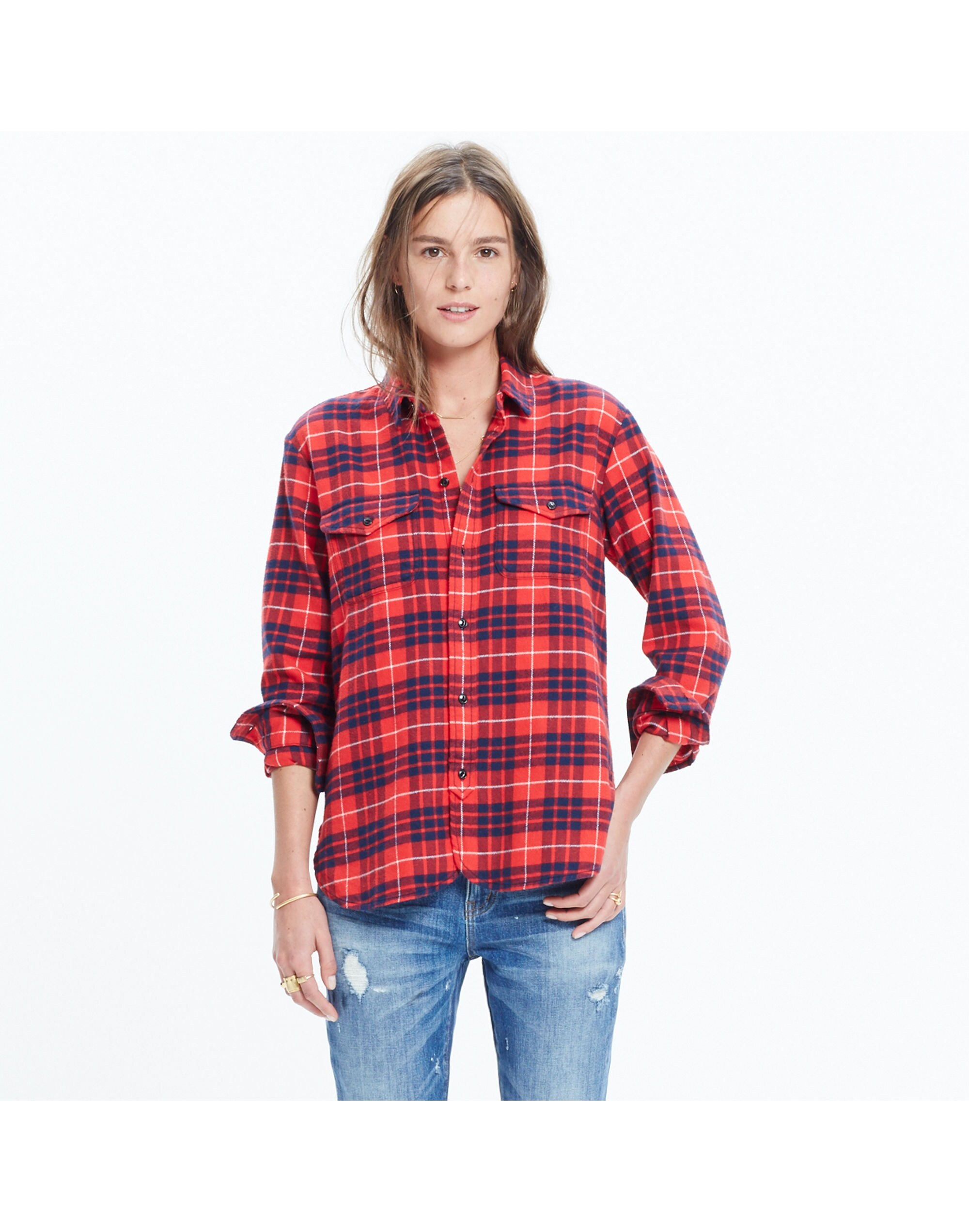 Flannel Cargo Workshirt in Altamira Plaid