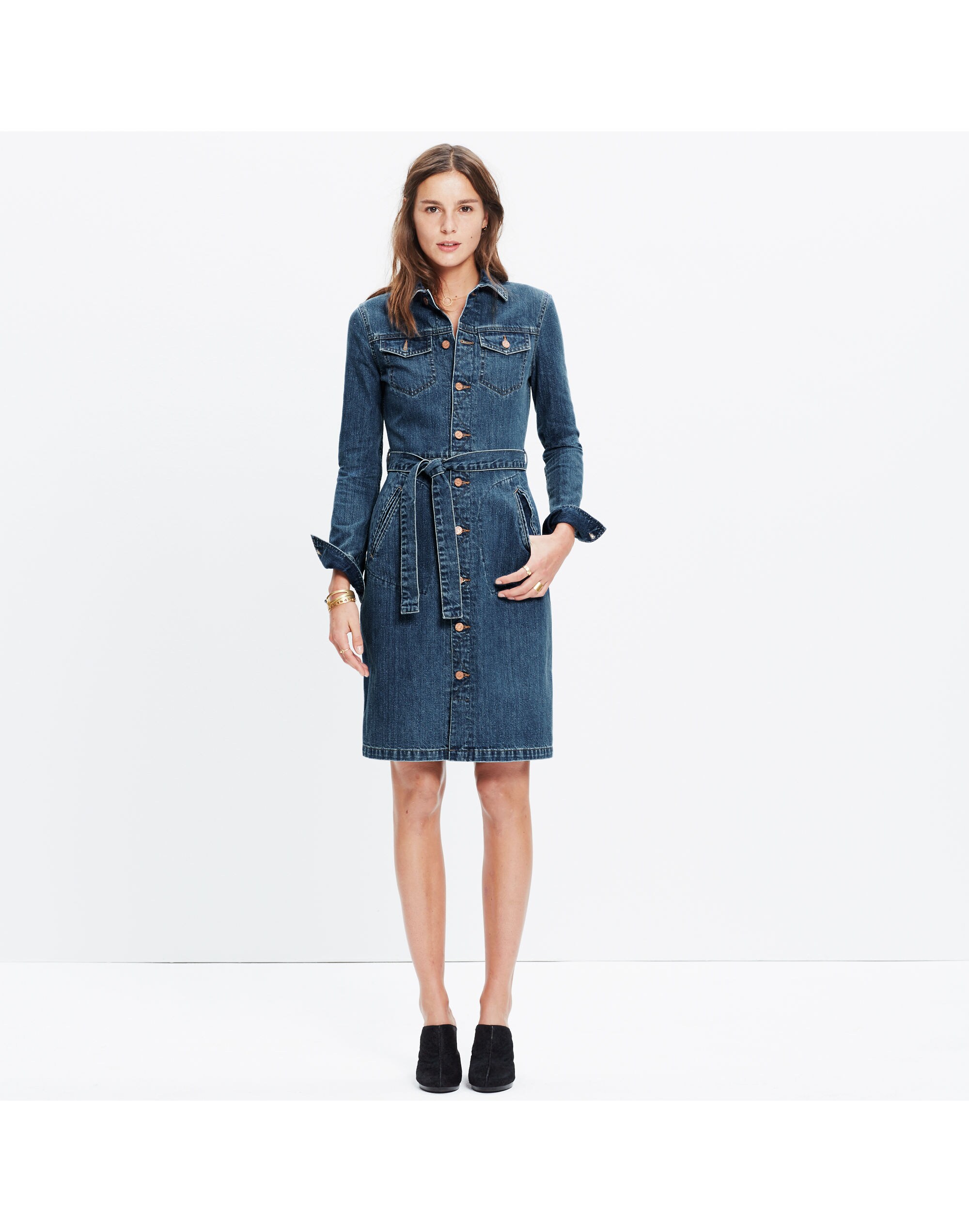 Denim Trench Dress