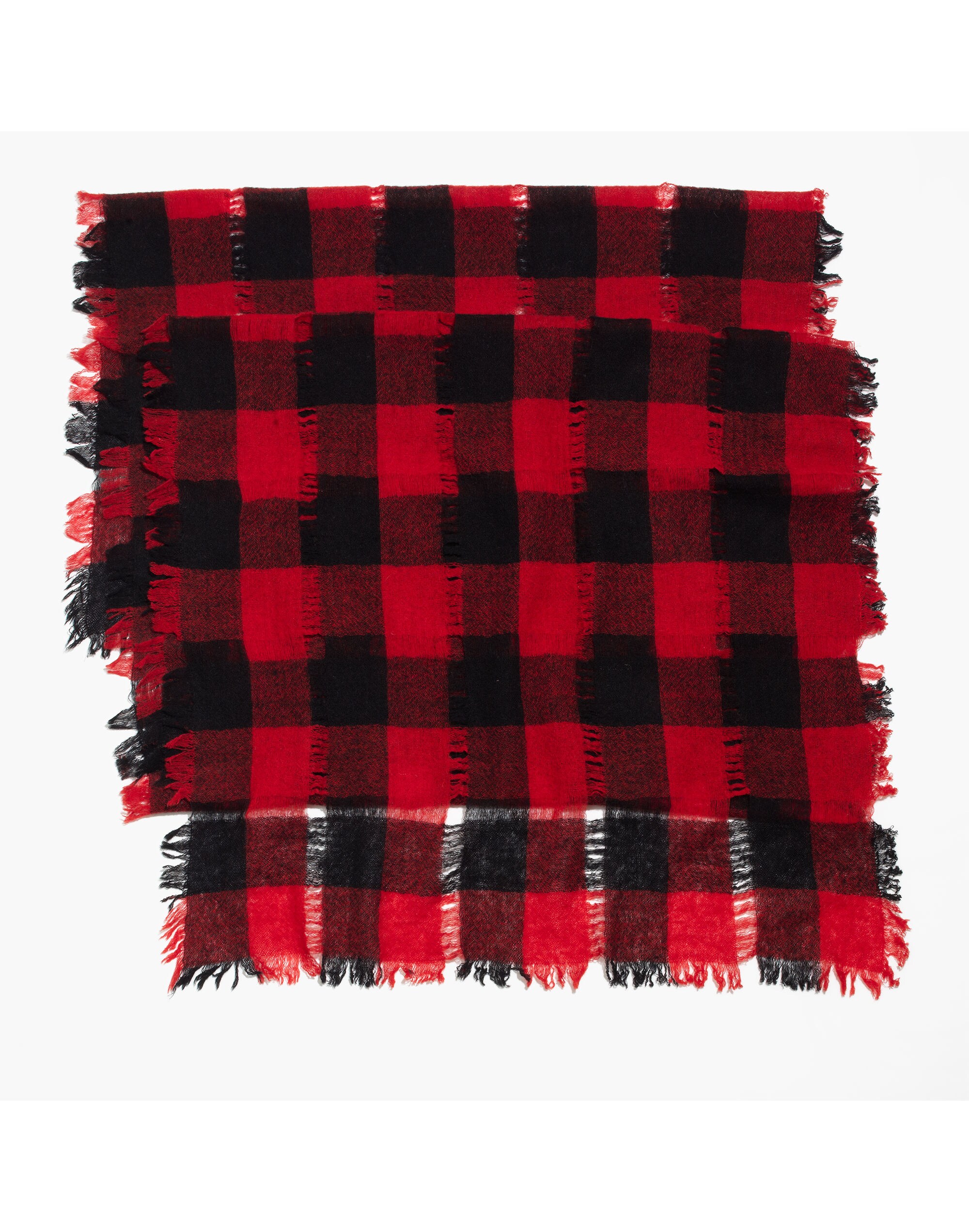 Openweave Scarf in Buffalo Check