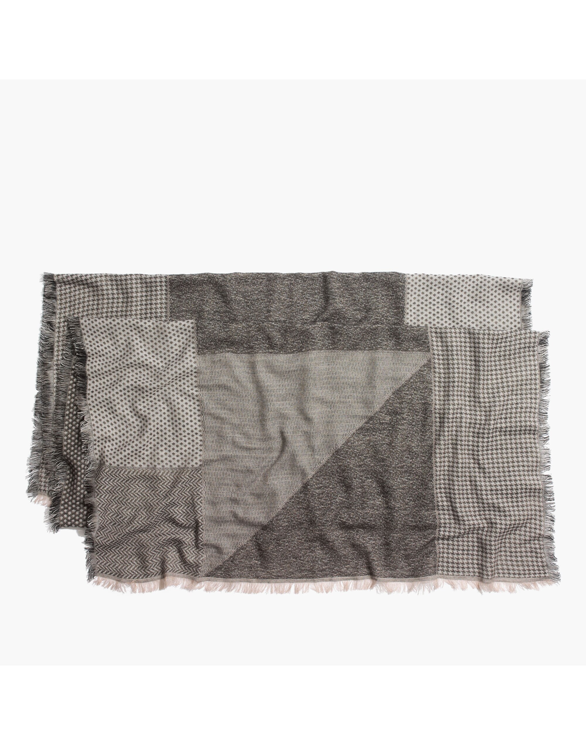 Houndstooth Patchwork Scarf
