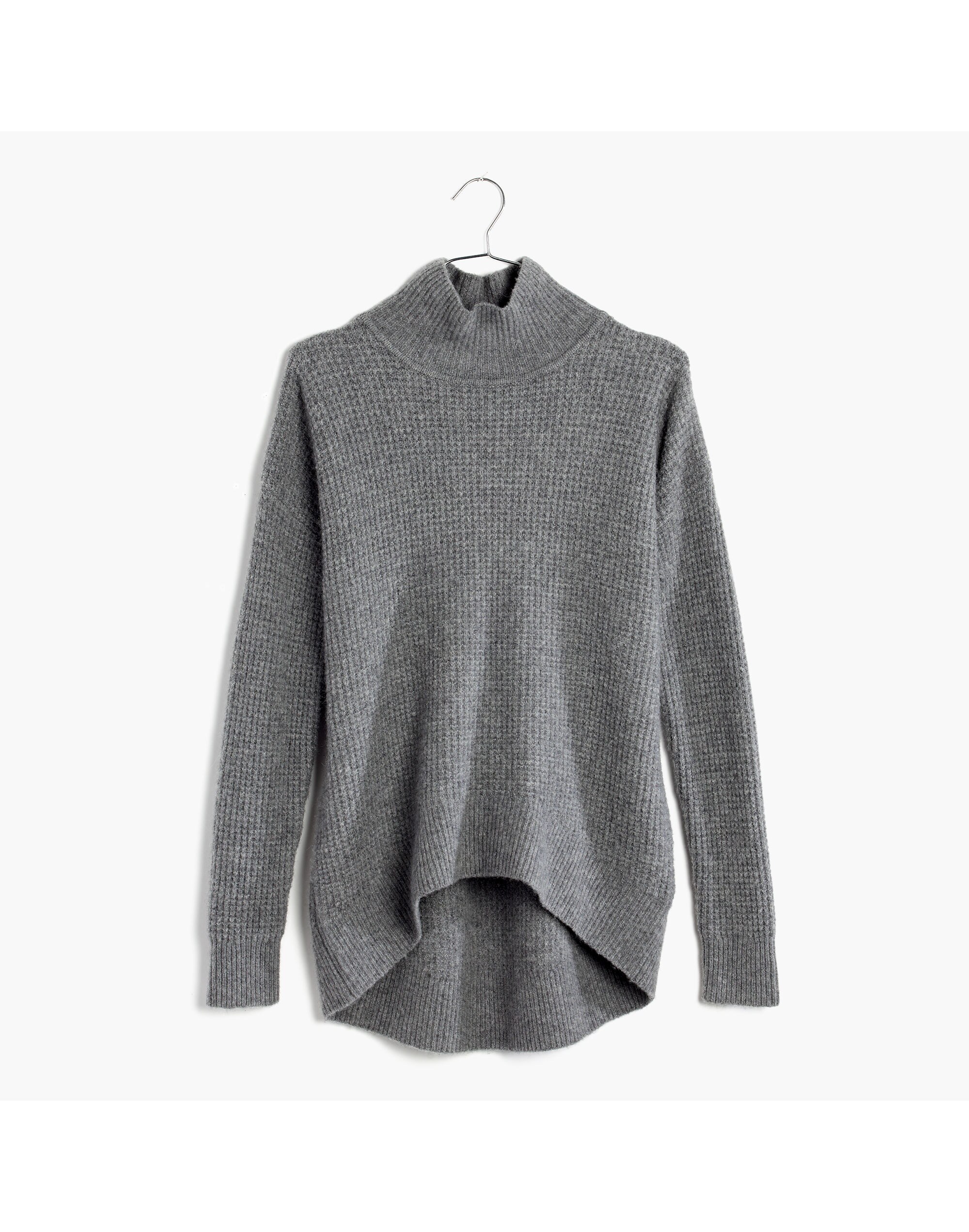 Wafflestitch Turtleneck Sweater