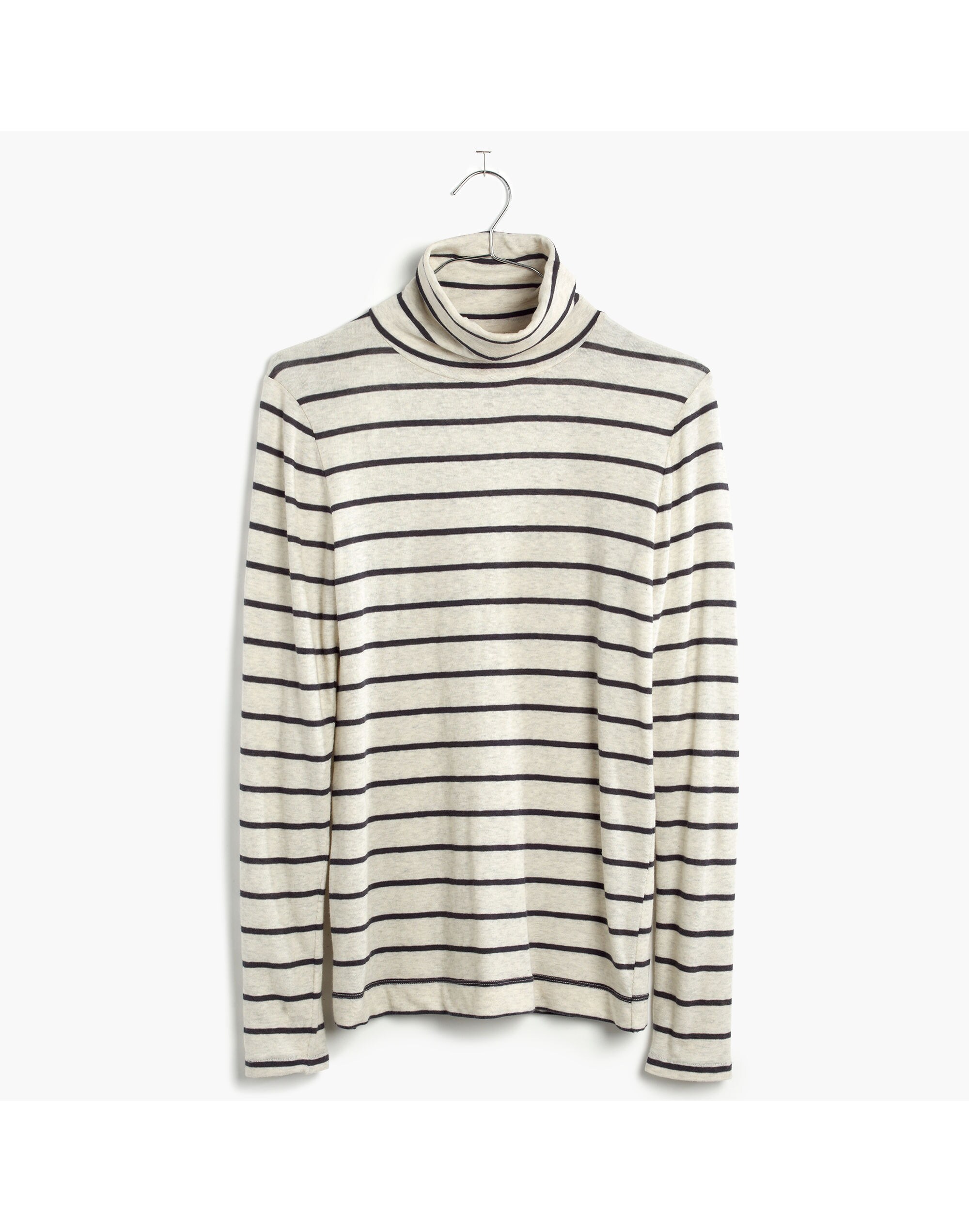 Slim Turtleneck Top in Cento Stripe