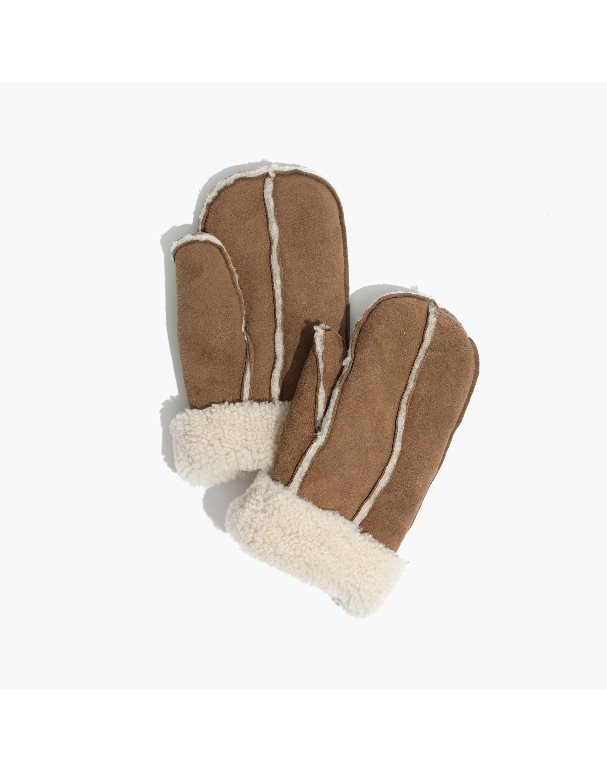 Madewell &amp; Owen Barry&trade; Curly Merino Shearling Mittens